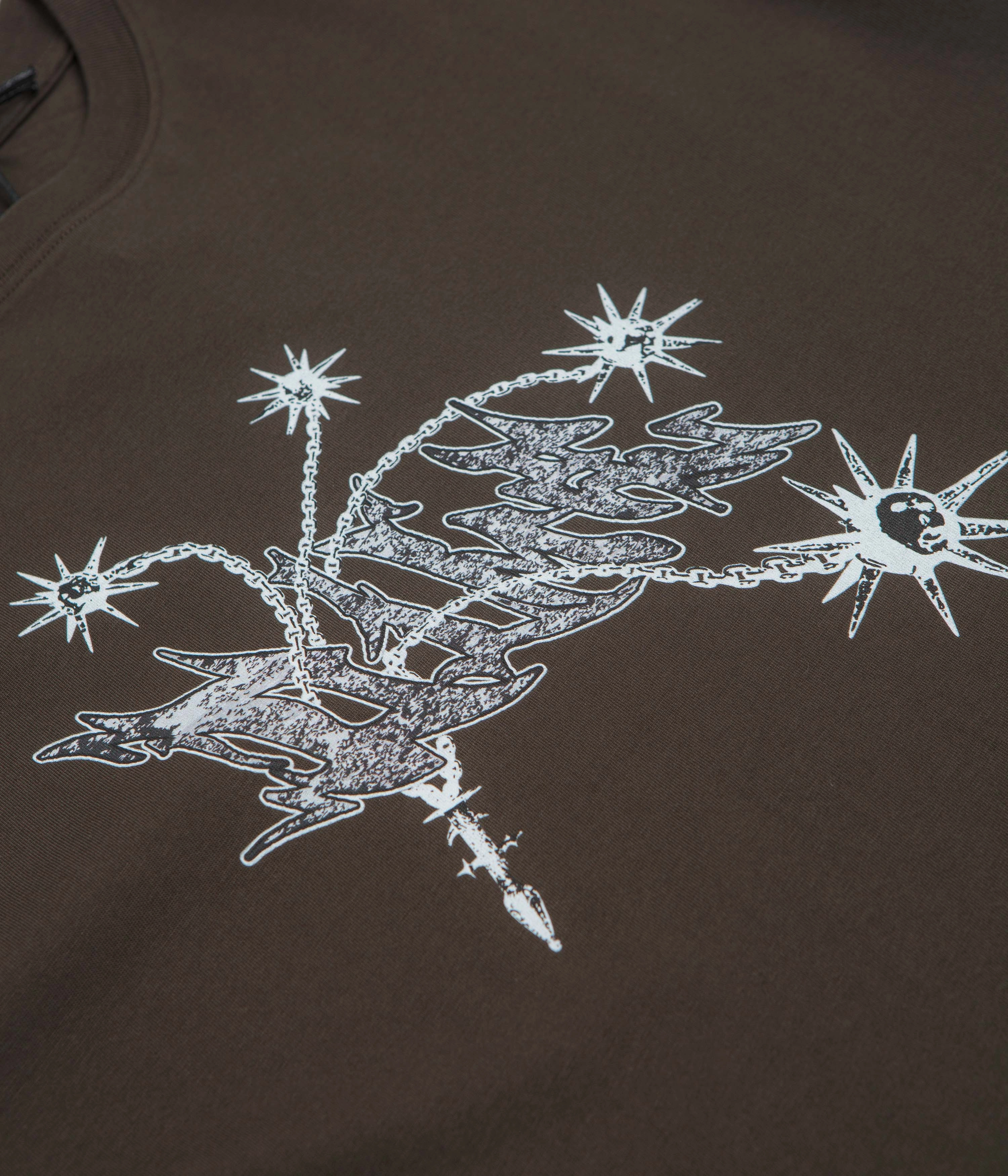 Classic Fit informal gathering Dime Flail T-Shirt - Vintage Black