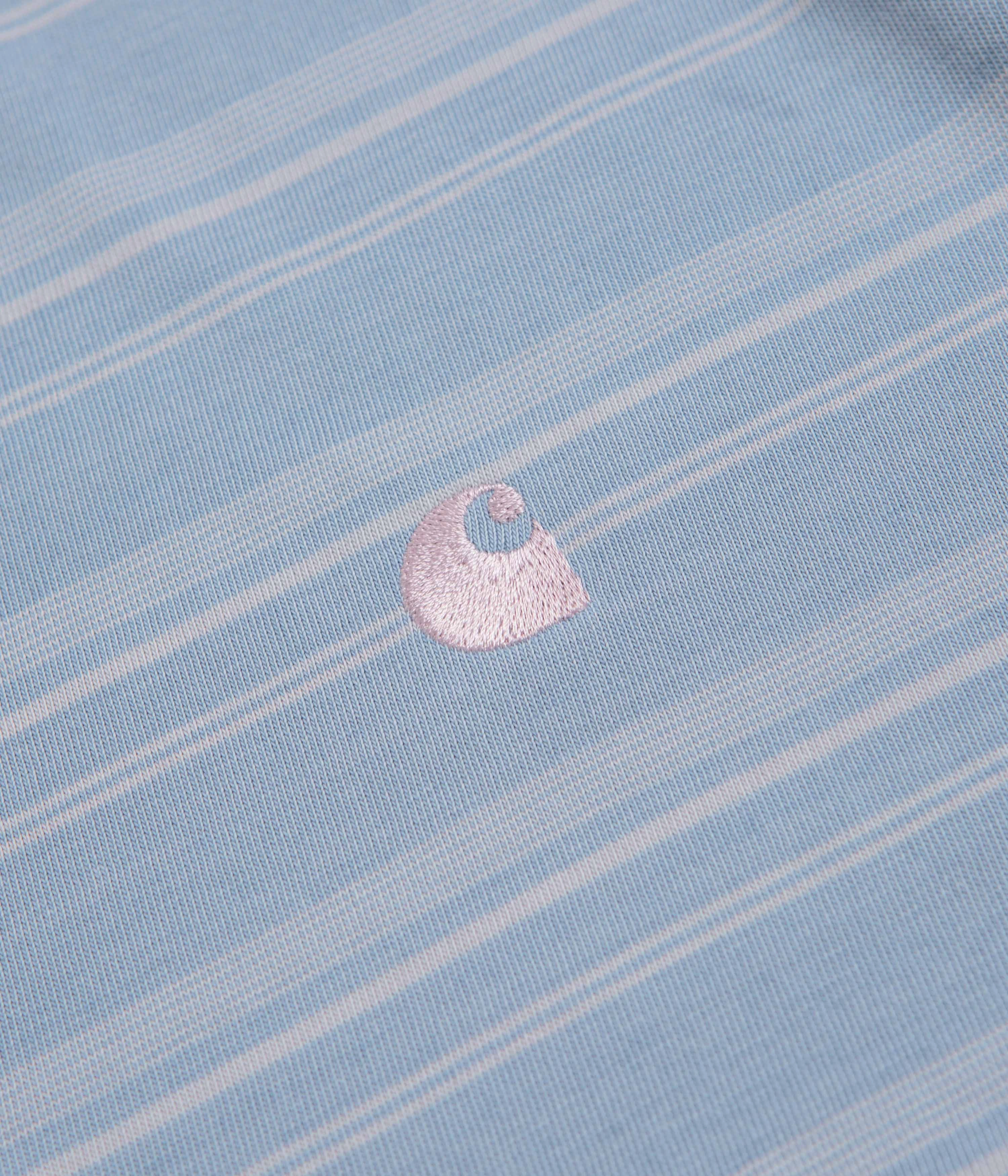 Fashionable Ease Functional Look Carhartt Brodine T-Shirt - Brodine Stripe / Sorrent