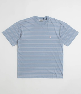 Scoop neck Carhartt Brodine T-Shirt - Brodine Stripe / Sorrent