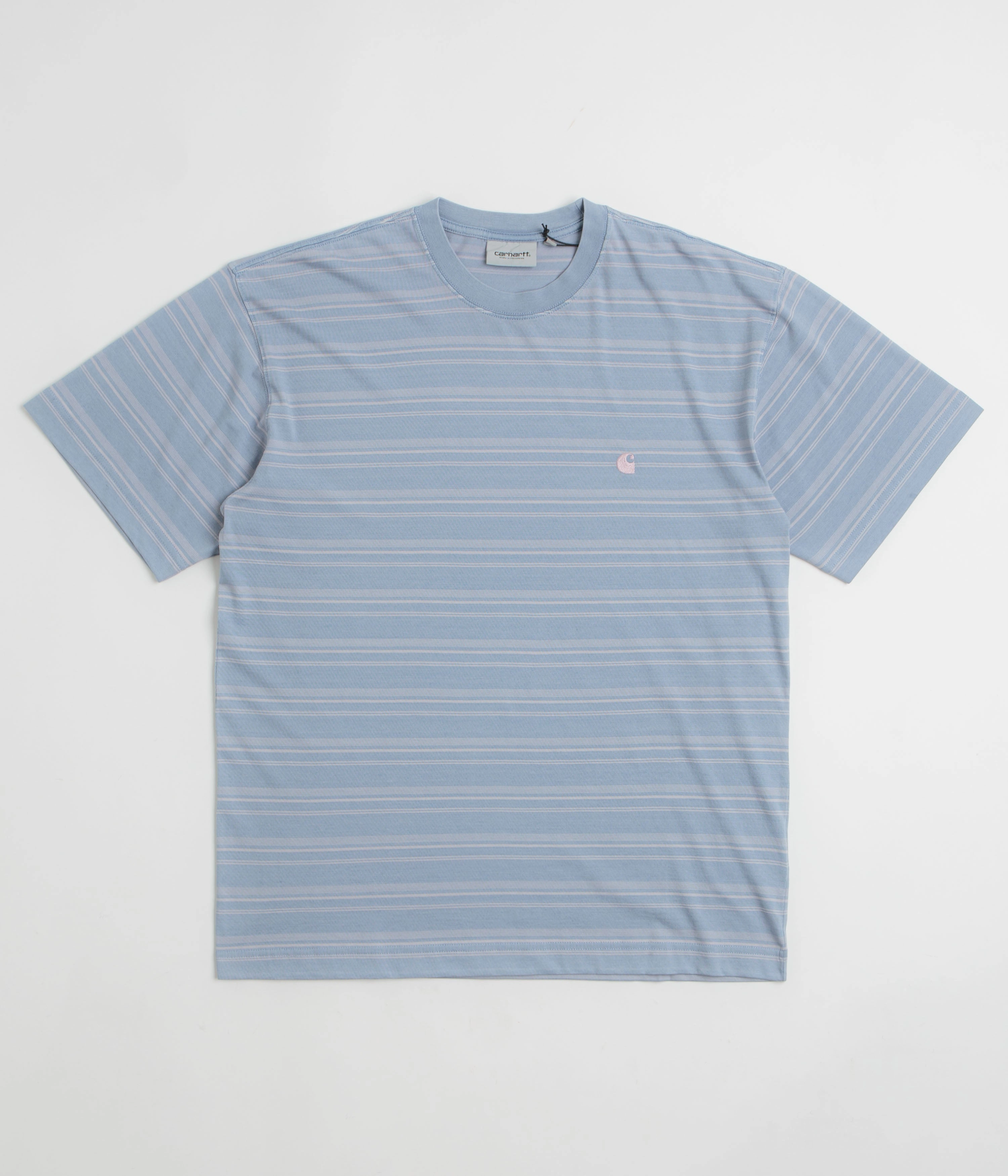 Scoop neck Carhartt Brodine T-Shirt - Brodine Stripe / Sorrent