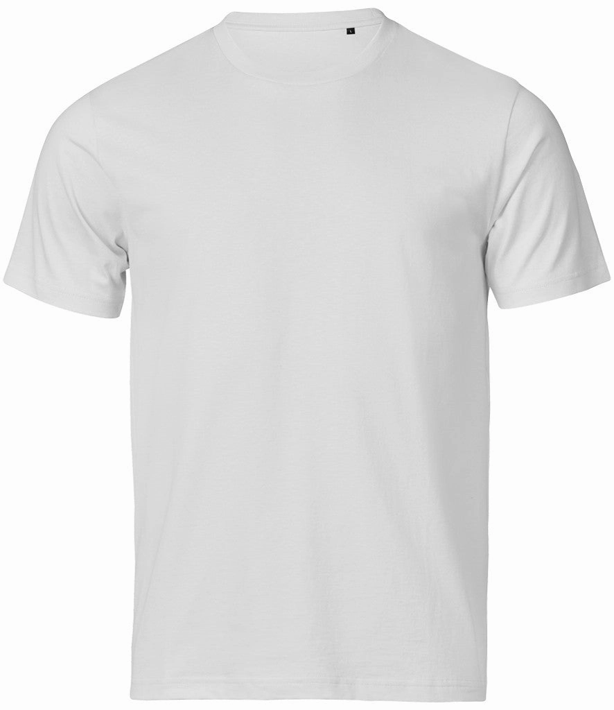 Fresh Trend Flexible Ribbed Neckline Urban Luxury Tee | WHITE