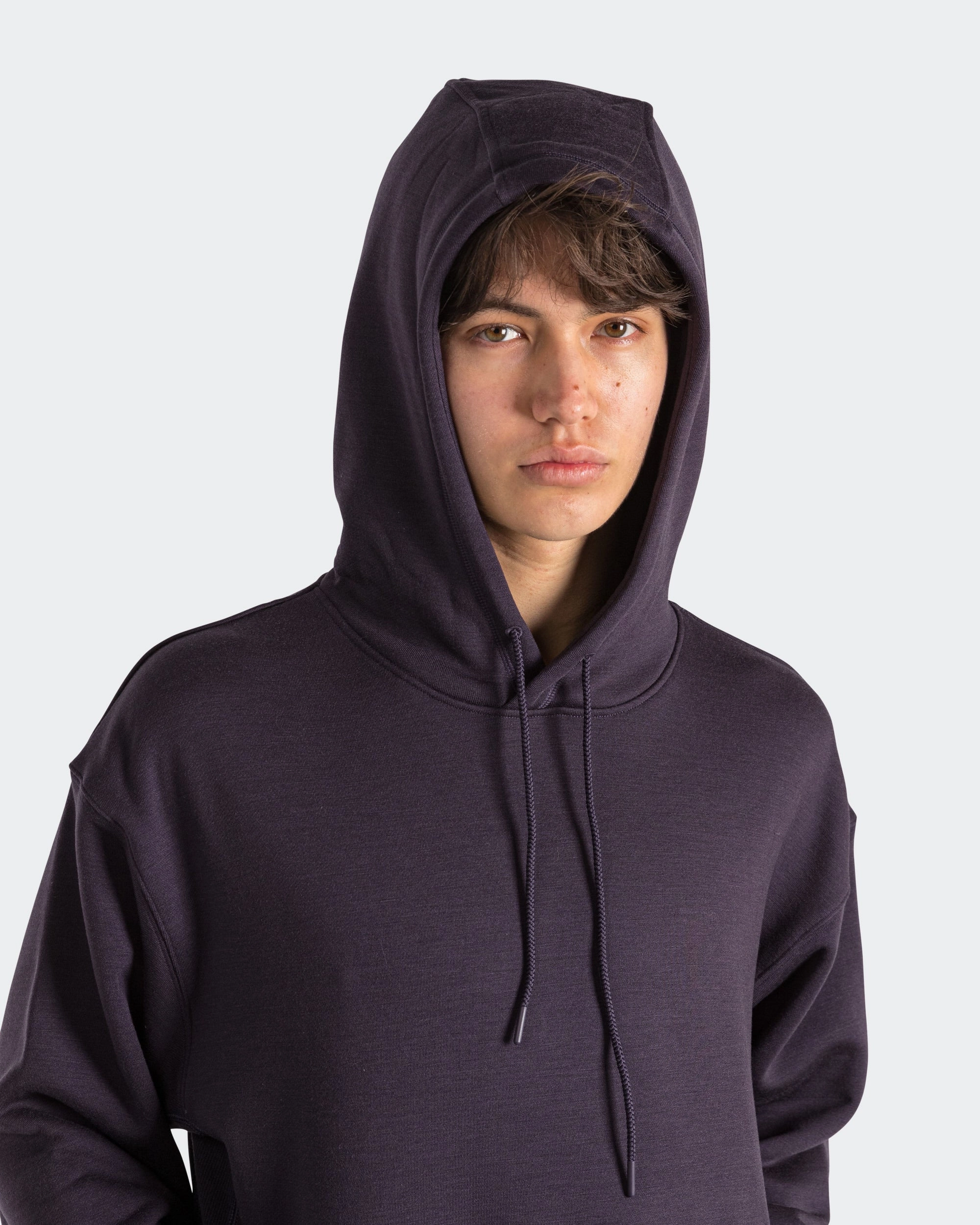 Wool Classics Hoodie - Cave Purple appropriate for sports