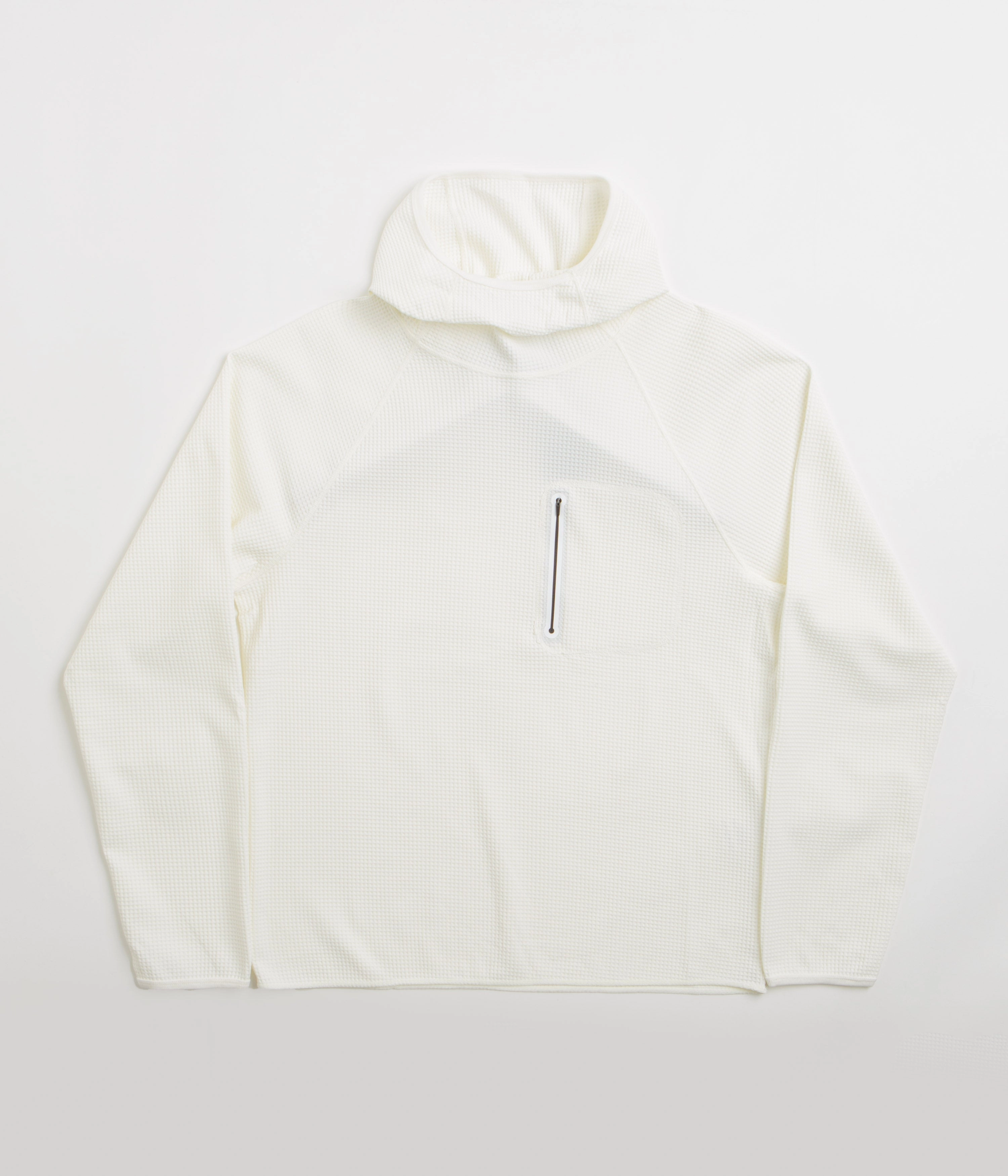 Casual Icon Halloween wear Purple Mountain Observatory Waffle Balaclava Hoodie - White