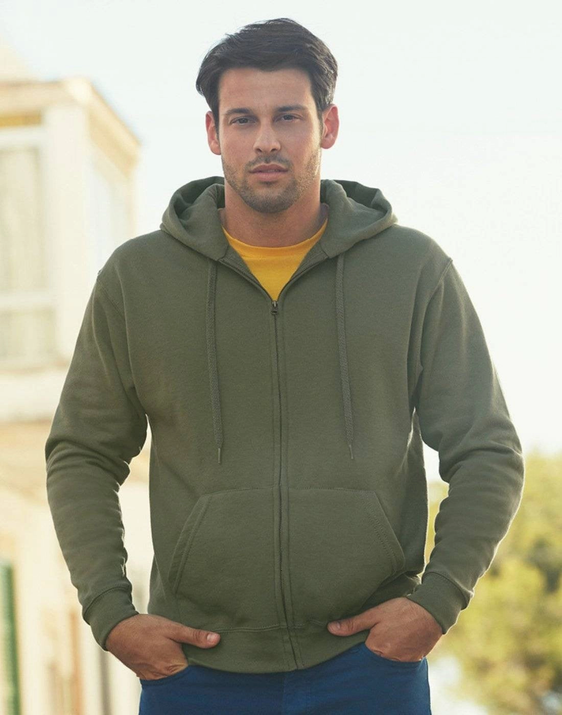 Winter Energy DIY wear Premium 70/30 Hooded Sweat Jacket | BLACK