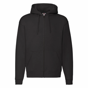 Premium 70/30 Hooded Sweat Jacket | BLACK Urban Fresh