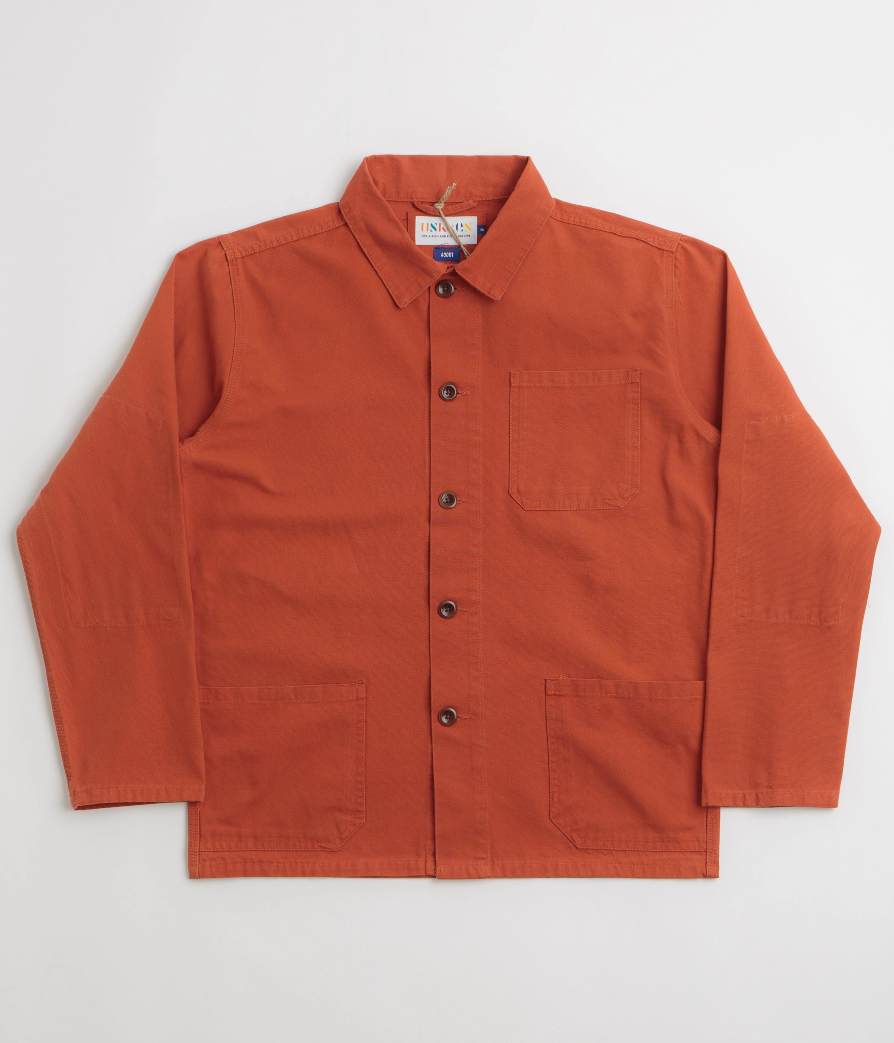 high-end License Uskees 3001 Buttoned Overshirt - Rust