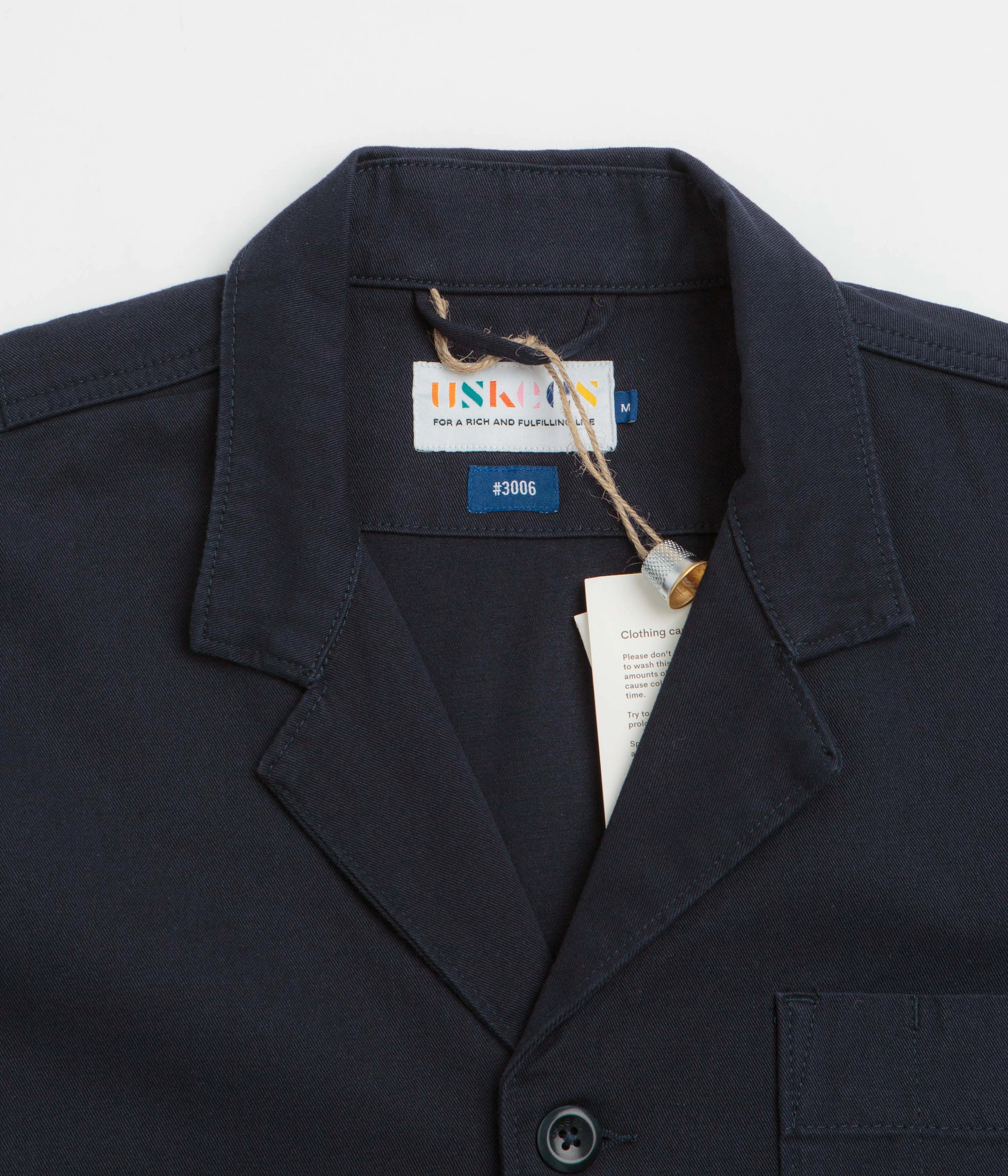 Sleeveless Uskees 3006 Twill Blazer - Midnight Blue