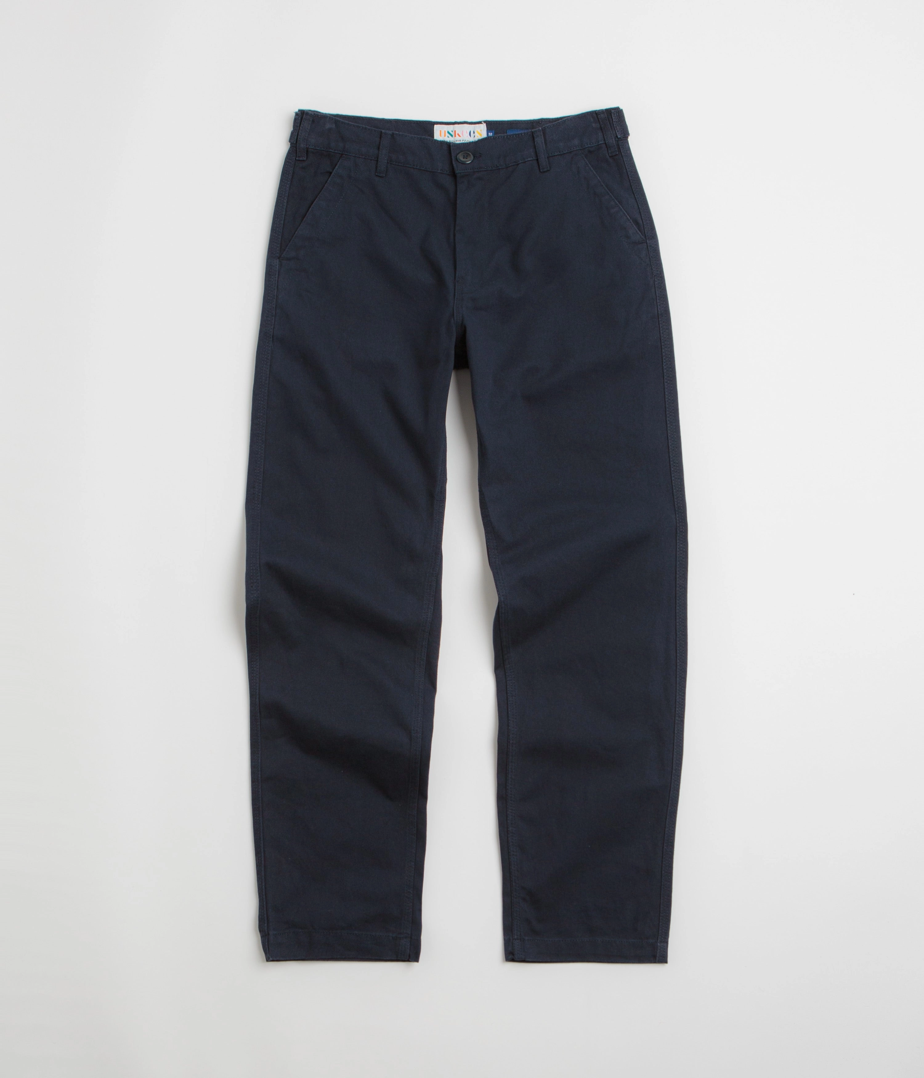 Uskees 5005 Twill Workwear Pants - Midnight Blue High-rise waist