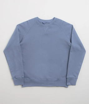 Classic Minimal Uskees 7005 Crewneck Sweatshirt - Cornflower Blue