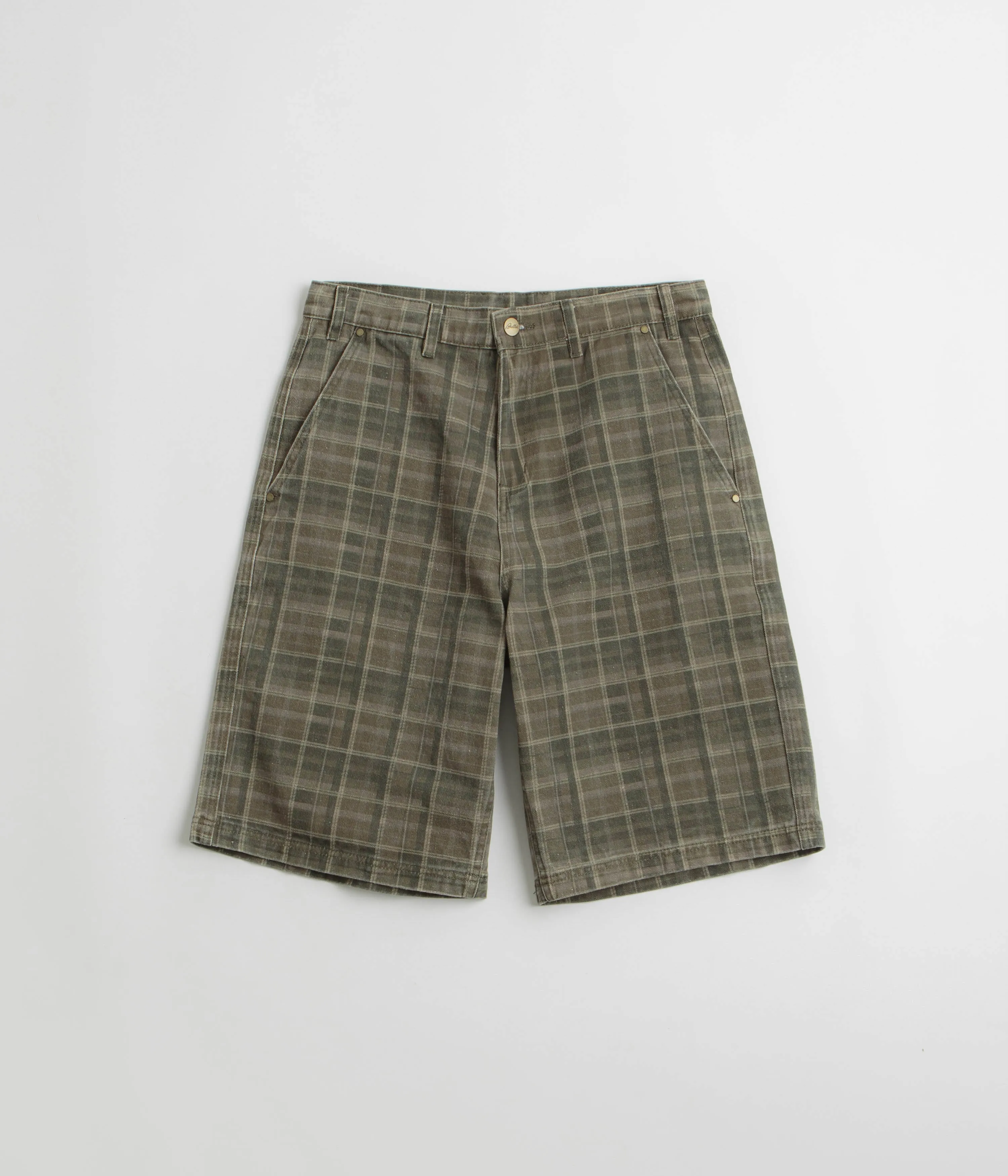 campers Odor Resistant Coating Butter Goods Work Shorts - Washed Plaid