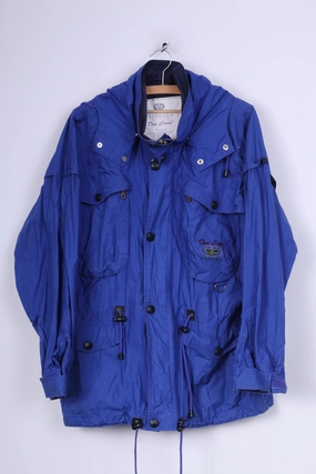 Fast Paced Davidsson's Don Cano Mens S Jacket Indygo Para Cotton Full Zipper Hooded