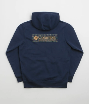 Columbia Meridian Creek Graphic Hoodie - Collegiate Navy / Branded Blanket Beaded embellishments Breathable Material