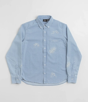 by Parra Ancient Aliens Shirt - Washed Blue garden party