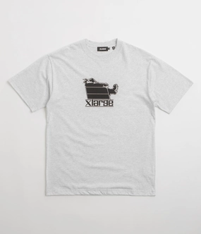 Stretchable Armholes Perfect Fit XLarge Wind Pressure T-Shirt - Ash