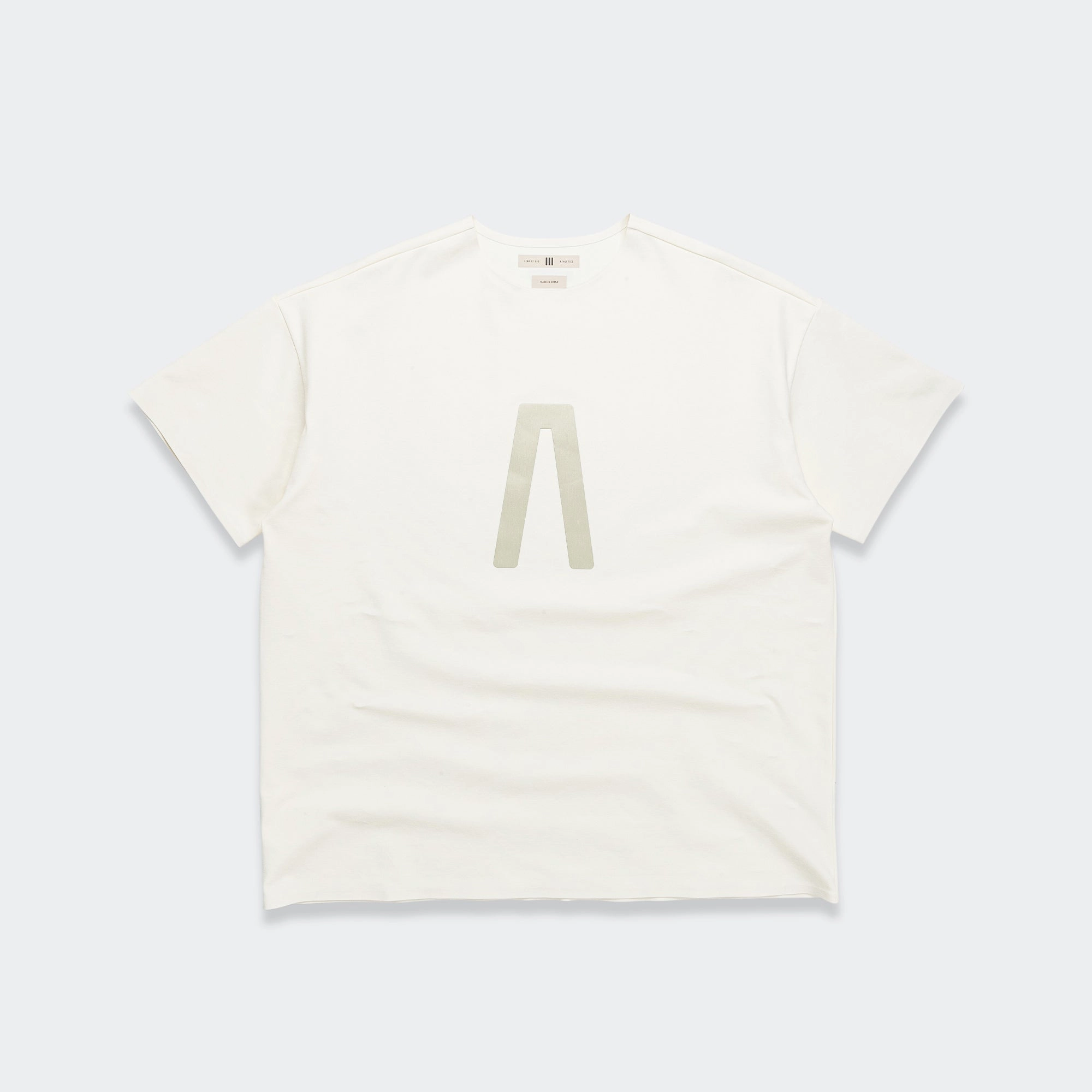 Ribbed Neckline Travel Light Athletics QuickDry Jersey Tee - Crew White