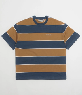FlexibleKnit Carhartt Quinby T-Shirt - Quinby Stripe / Blue