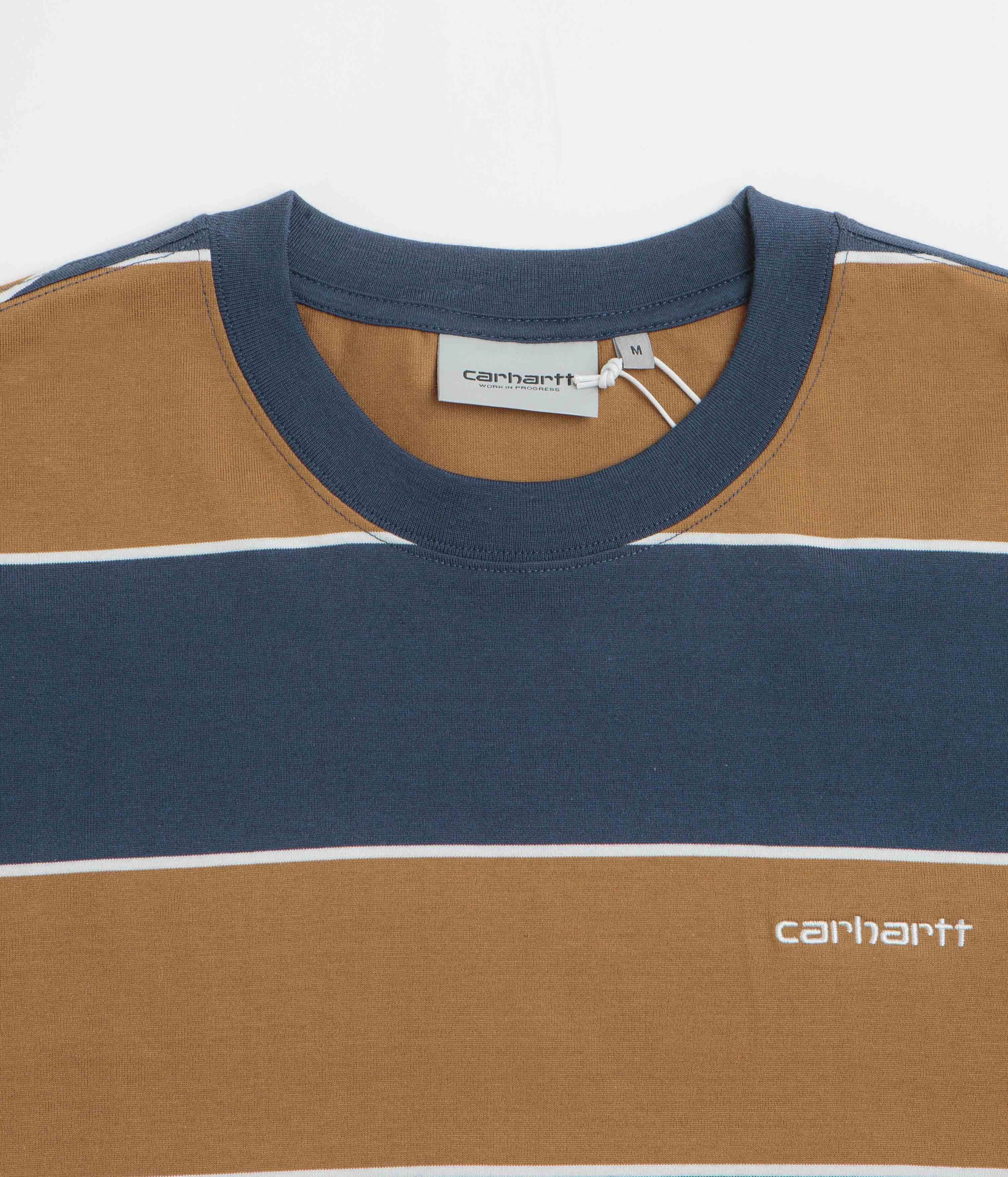 sports performance Running Speed Carhartt Quinby T-Shirt - Quinby Stripe / Blue