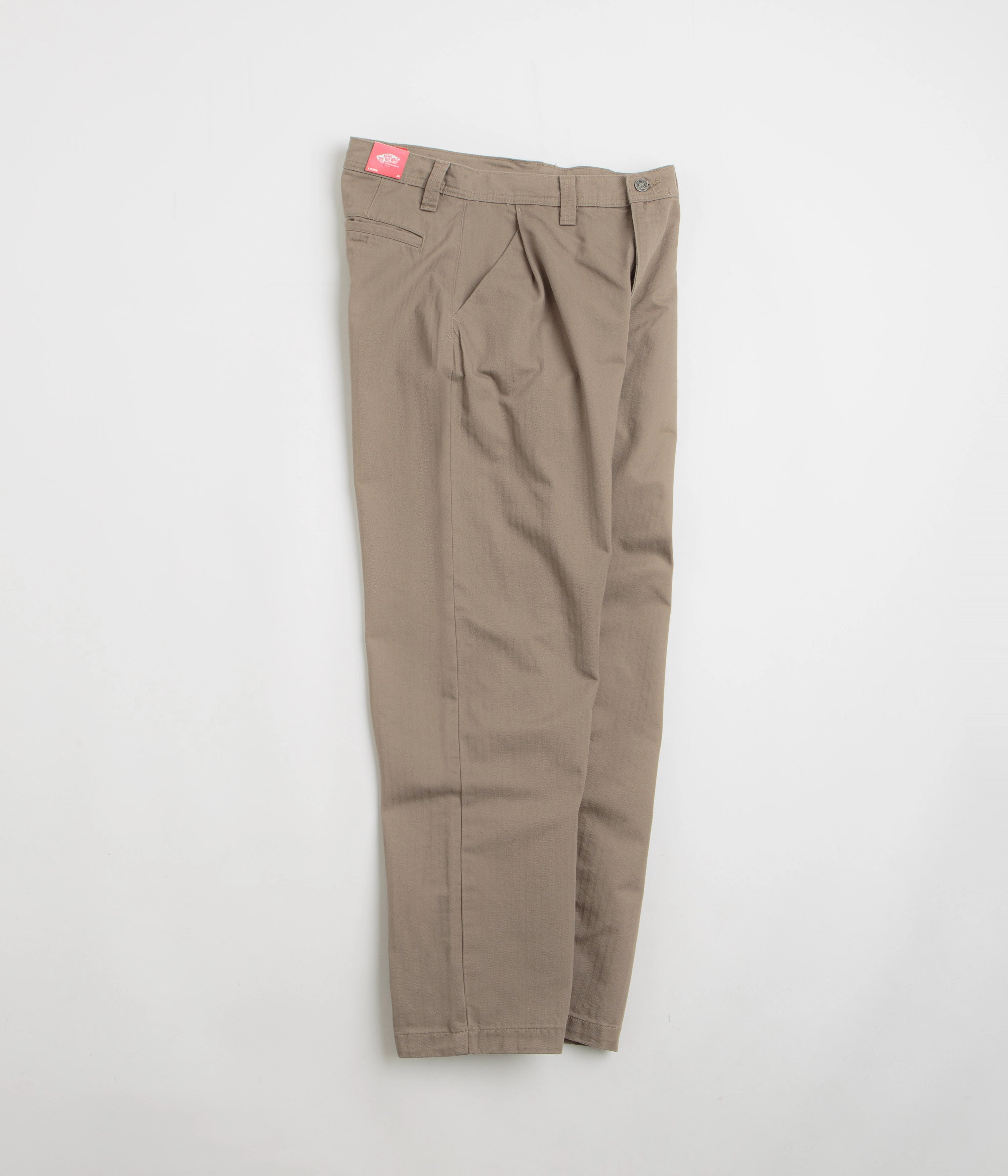 Vans Skate Loose Pleated Pants - Walnut Anti Pilling Fabric Tall Length