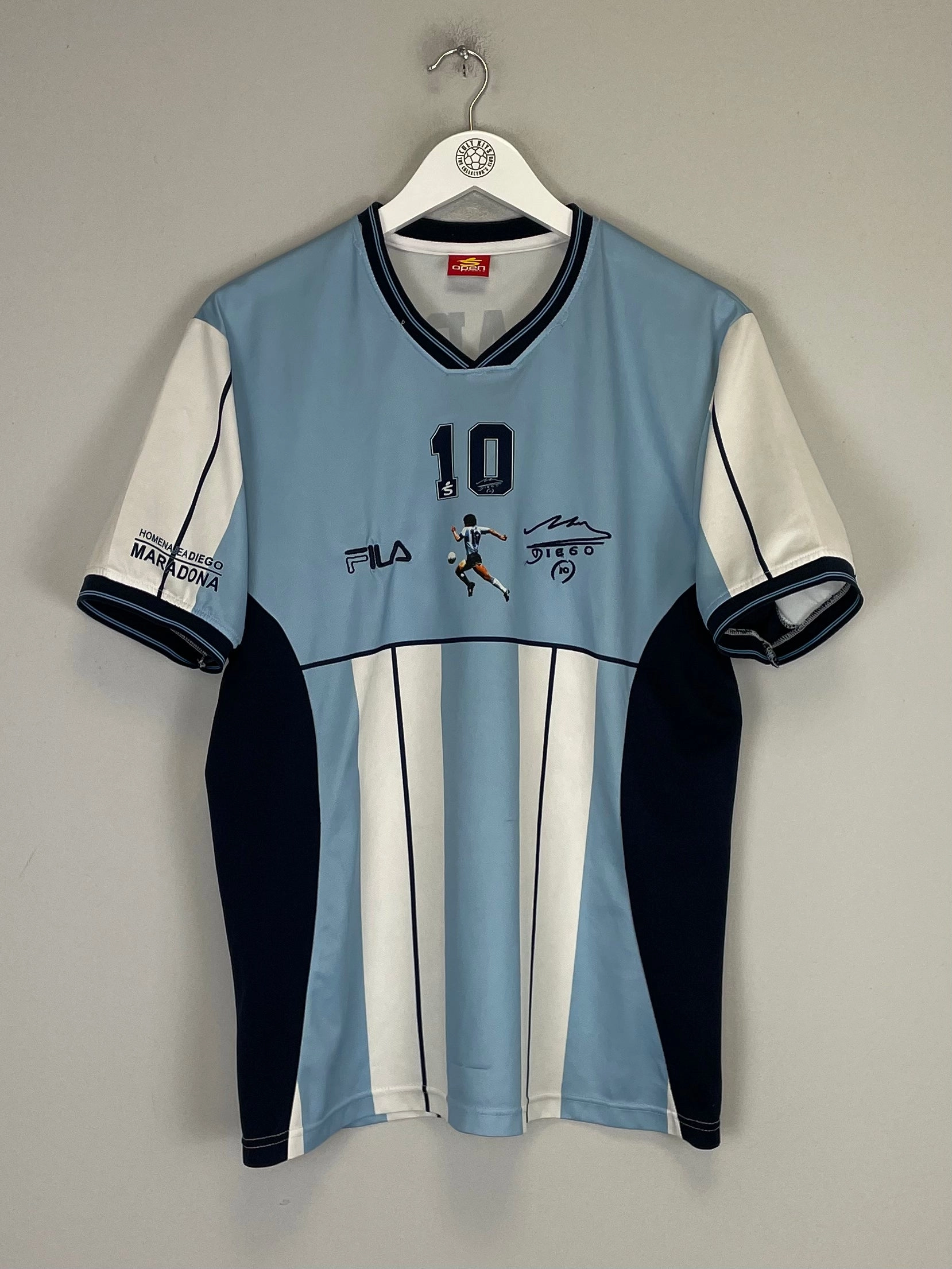 2001 ARGENTINA MARADONA TESTIMONIAL SHIRT (M) OPEN SPORTS Heat Balance Heat Zone Fit
