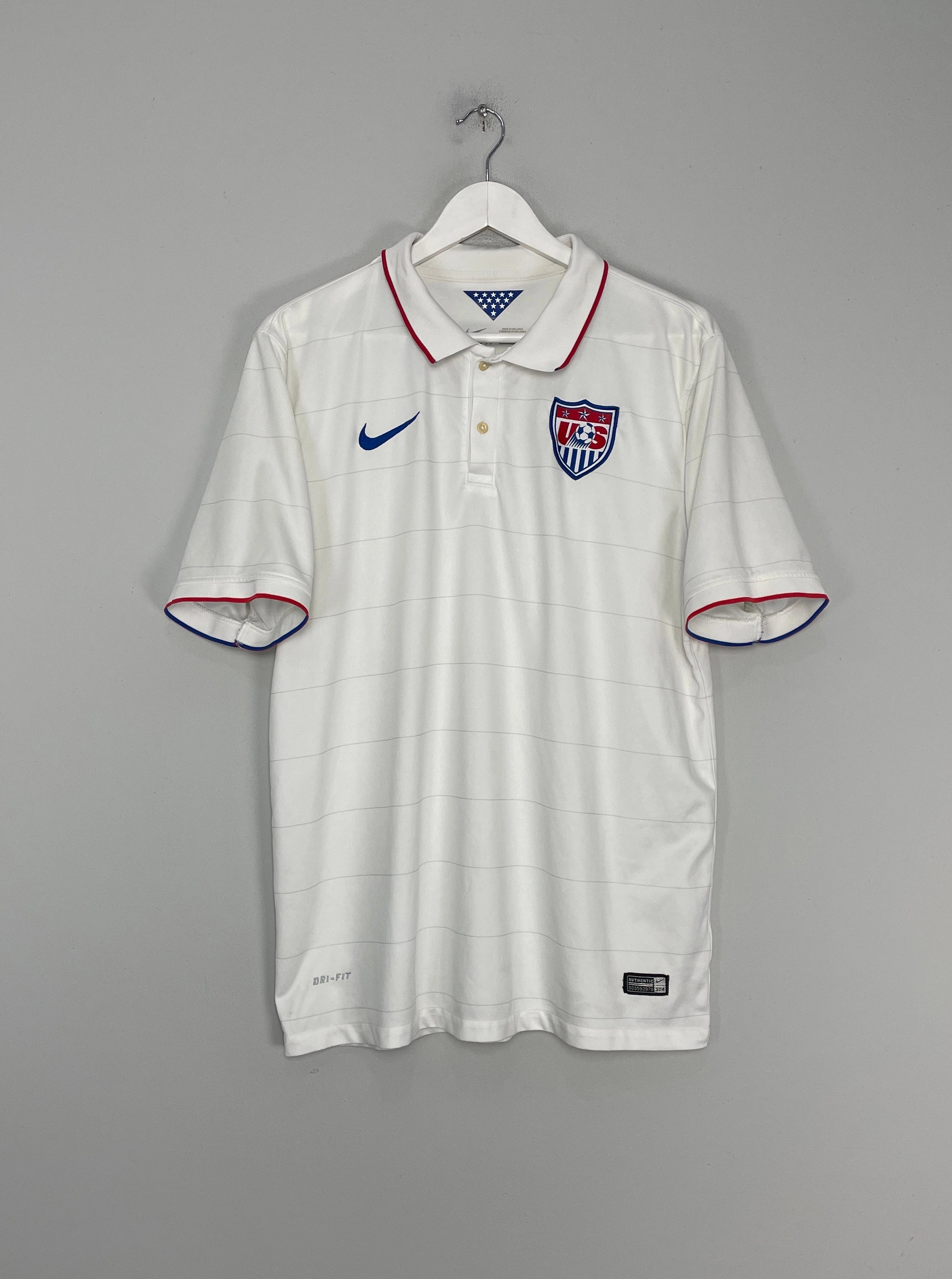 Fast Cooling Mesh Ventilation Panels 2014/15 USA HOME SHIRT (XL) NIKE