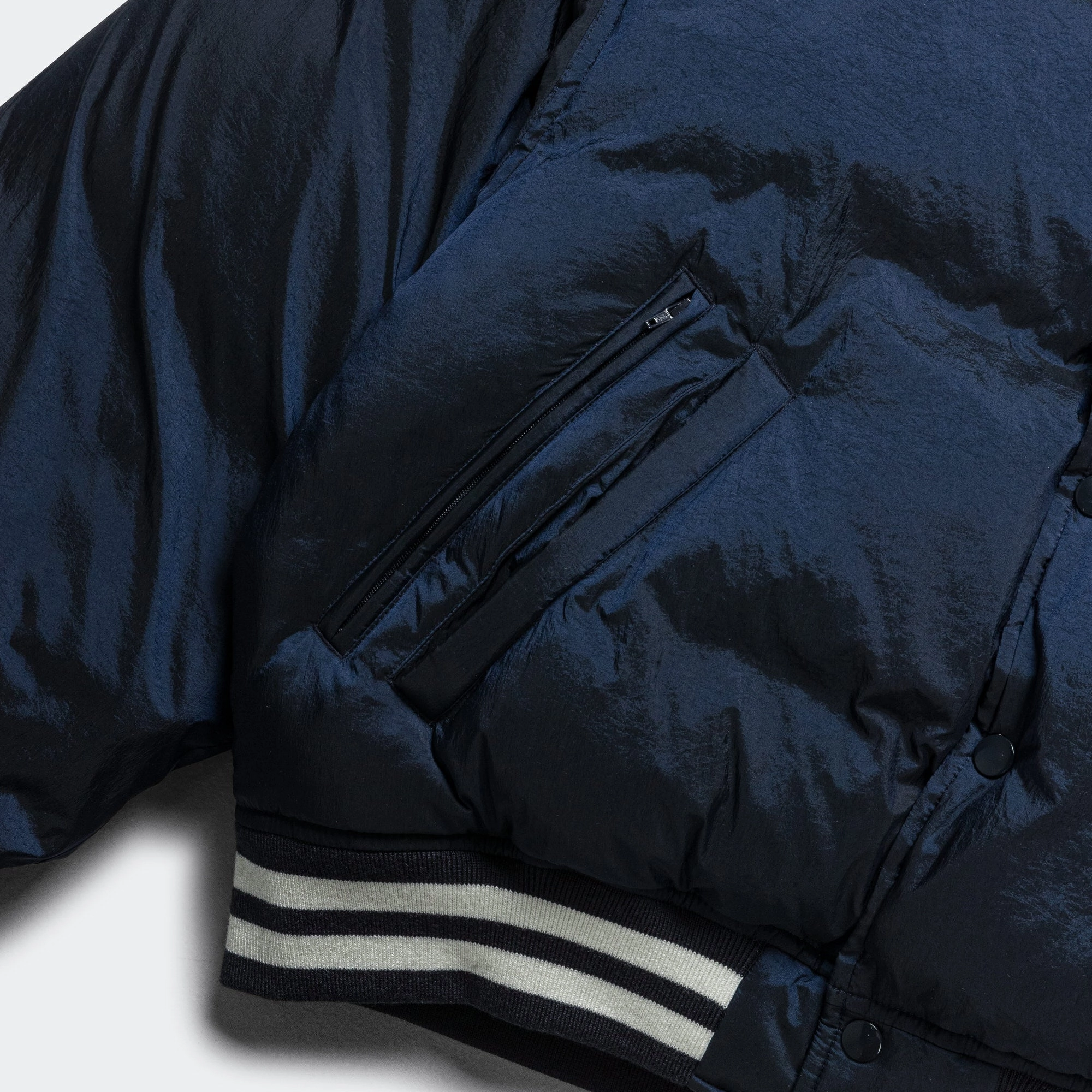 ThermalReflective Varsity Down Jacket - Navy