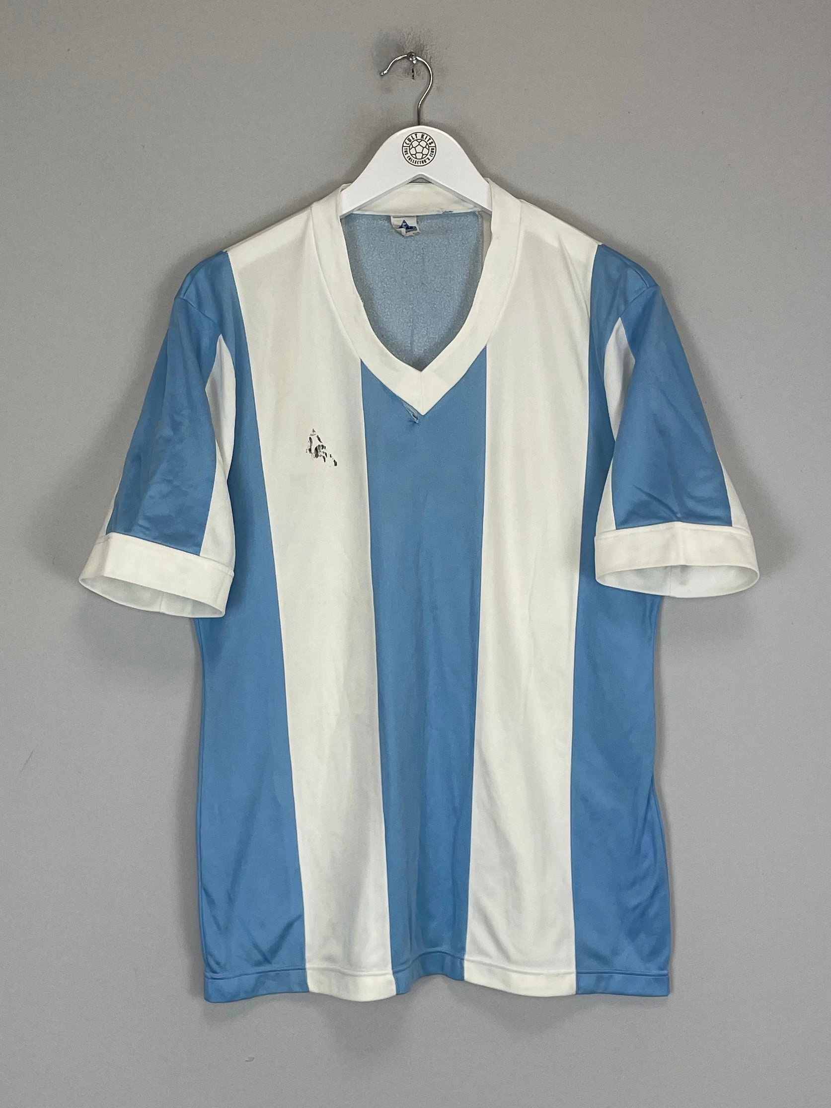 Street Edge Anti Pilling Fabric Treatment 1980/82 ARGENTINA HOME TEMPLATE SHIRT (M) LE COQ