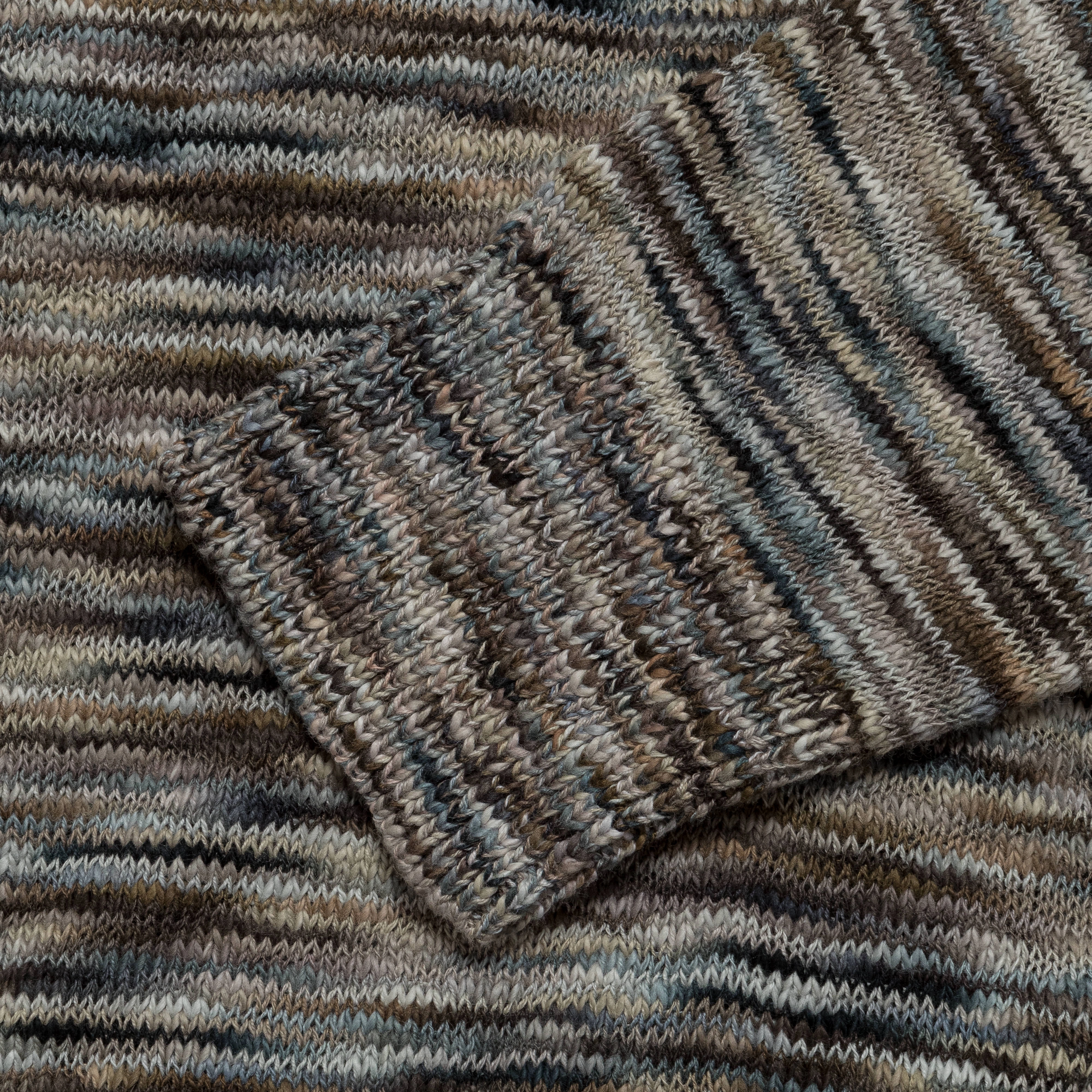 Tailored Cuffs Moonscape Spacedye LS Polo - Grey