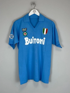 1987/88 Napoli #10 Maradona *BNWT* Reissue Home Shirt (Multiple Sizes) Ennerre Lightweight Layering