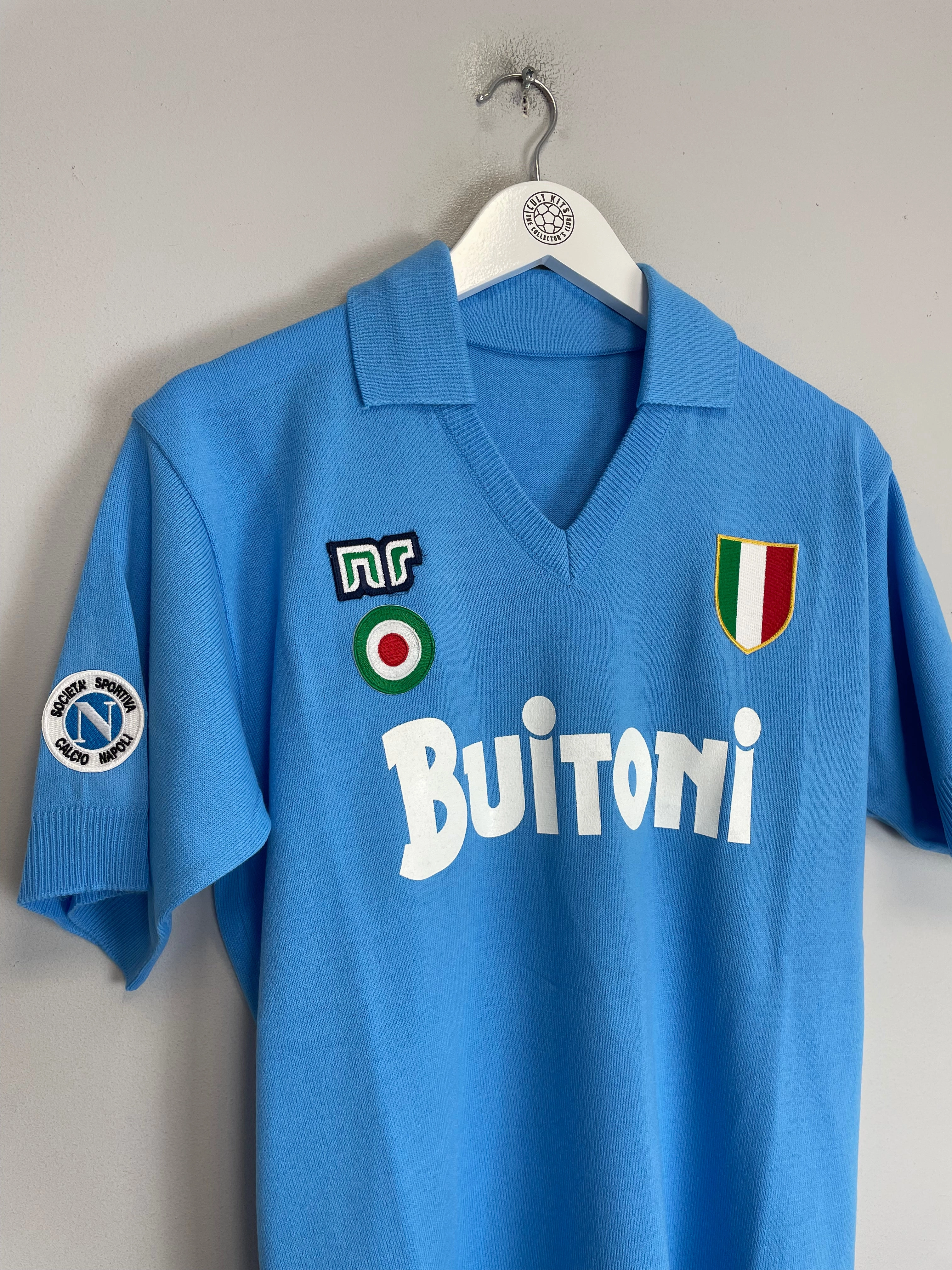 Wicking Fiber Technology 1987/88 Napoli #10 Maradona *BNWT* Reissue Home Shirt (Multiple Sizes) Ennerre