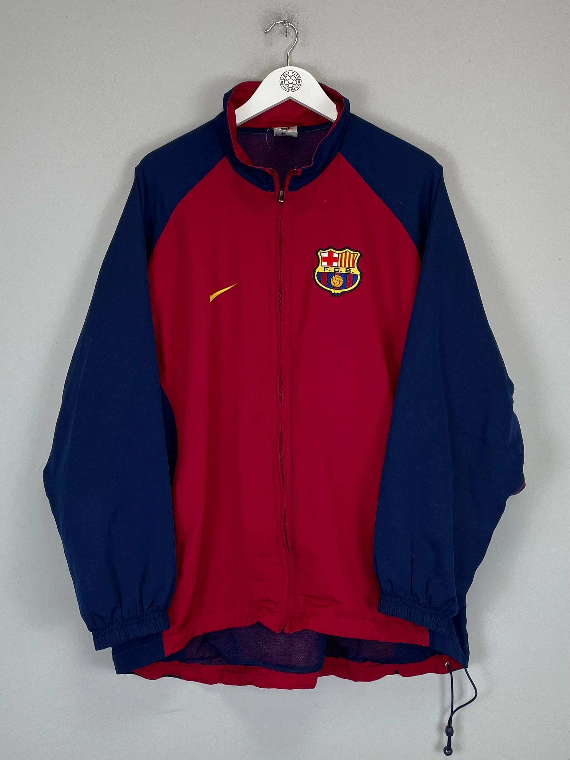 1998/99 BARCELONA TRACK JACKET (L) NIKE exhibition hall Carbon Fiber