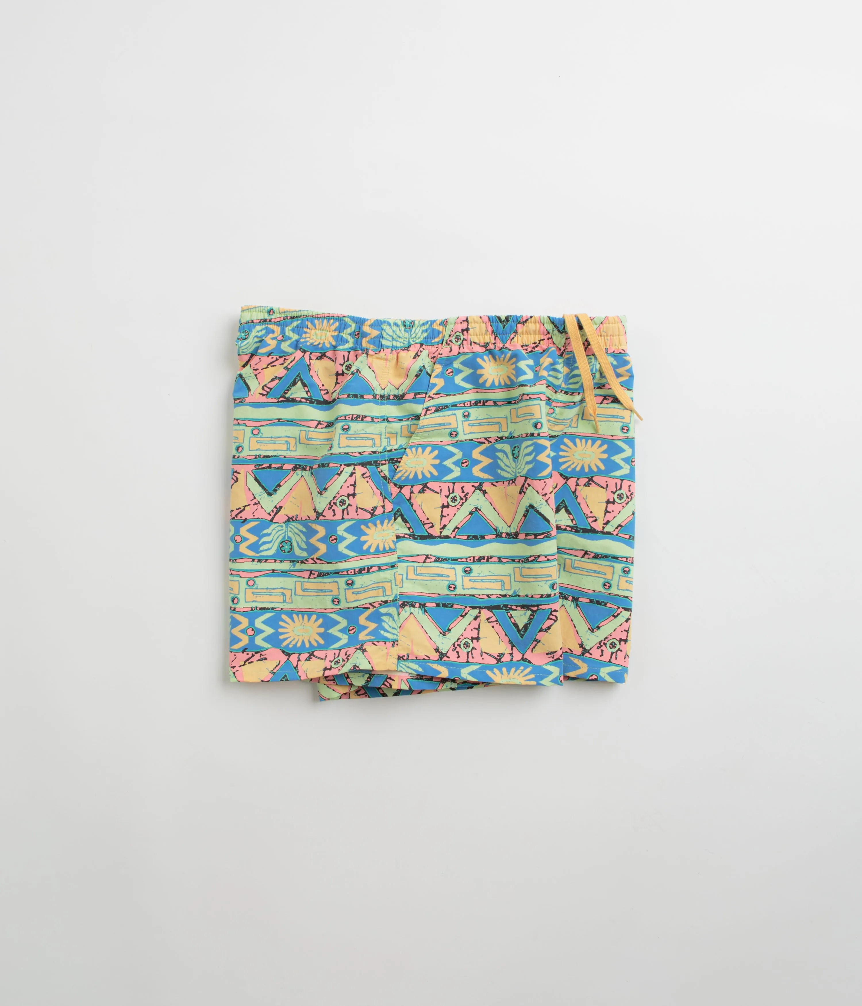 Patagonia Womens Baggies 5" Shorts - High Hopes Geo: Salamander Green All Occasion Crisp Look