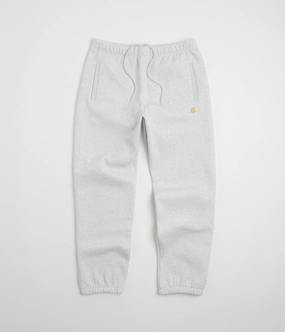 Carhartt Chase Sweatpants - Ash Heather / Gold On The Go