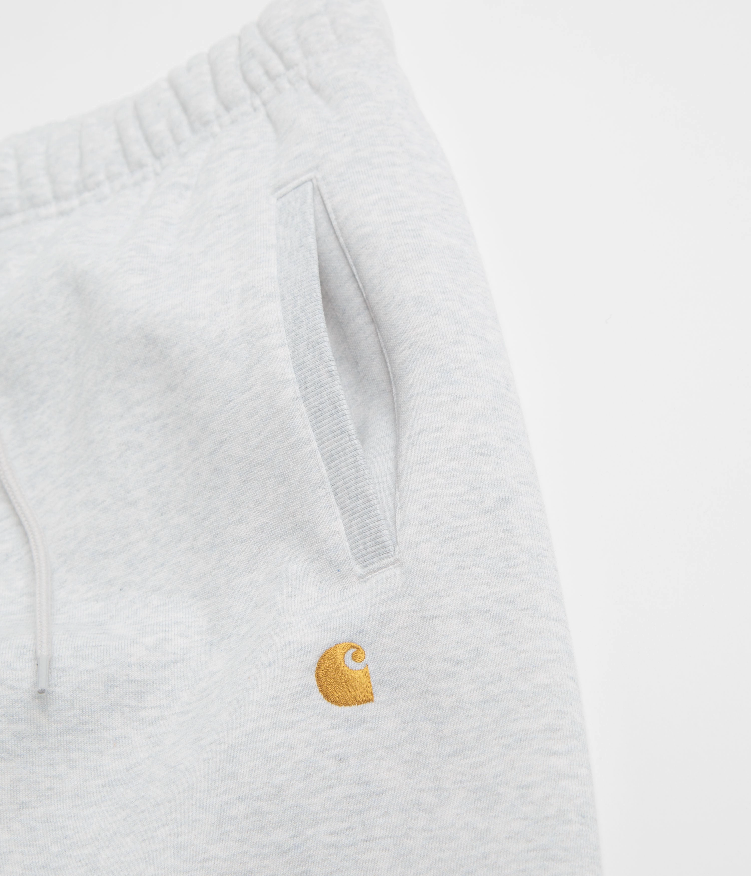 Carhartt Chase Sweatpants - Ash Heather / Gold Soft Structure