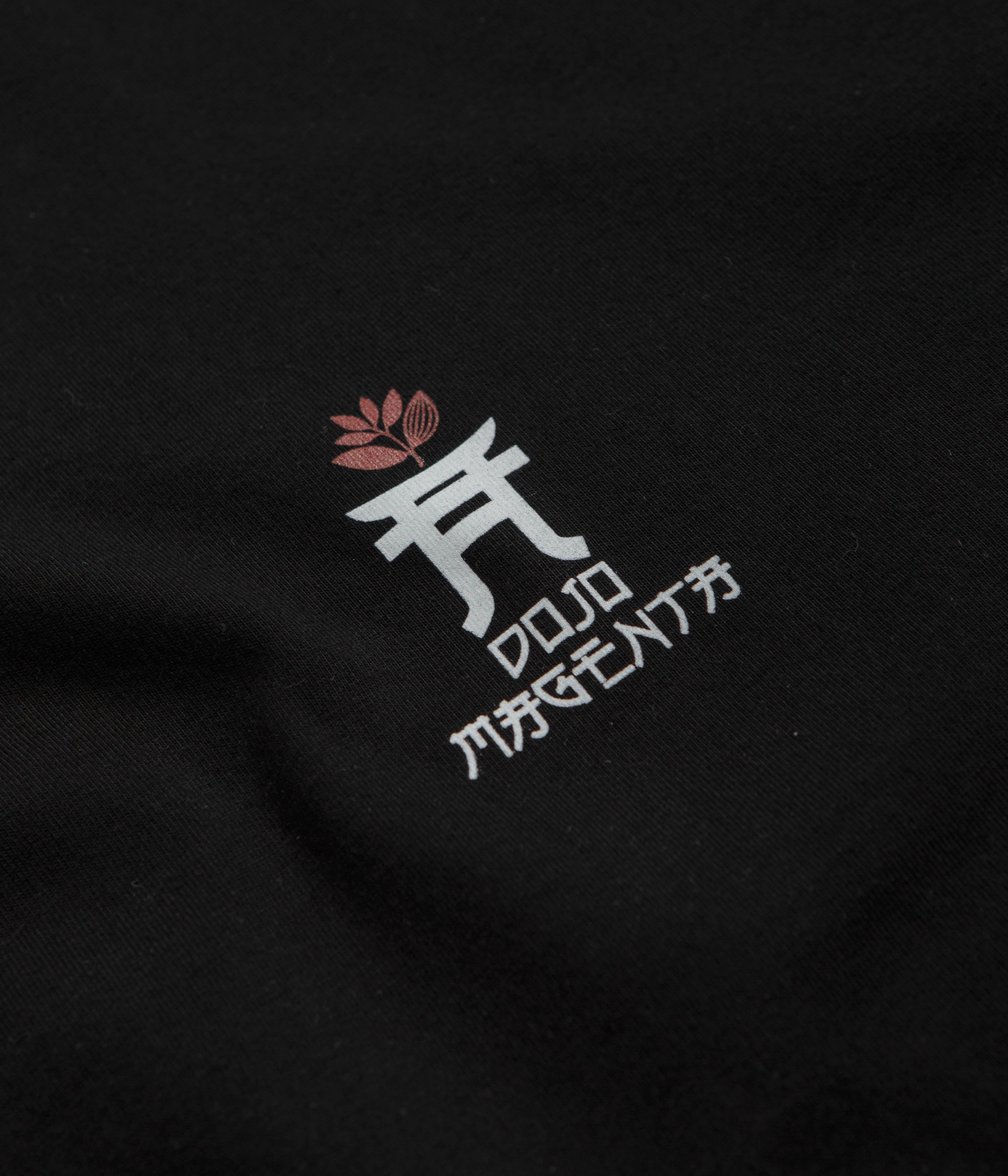 Magenta Dojo T-Shirt - Black Crew Neck Design