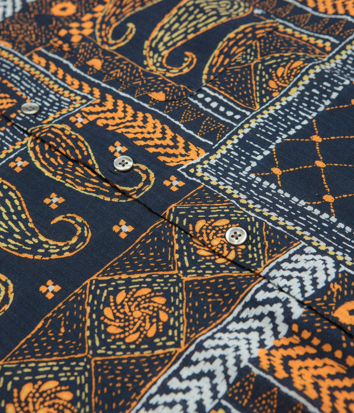 Classic Color Obey Archie Short Sleeve Shirt - Navy Multi