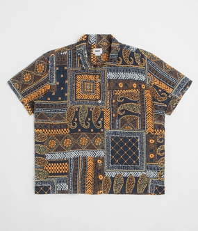 Summer Vibes Obey Archie Short Sleeve Shirt - Navy Multi