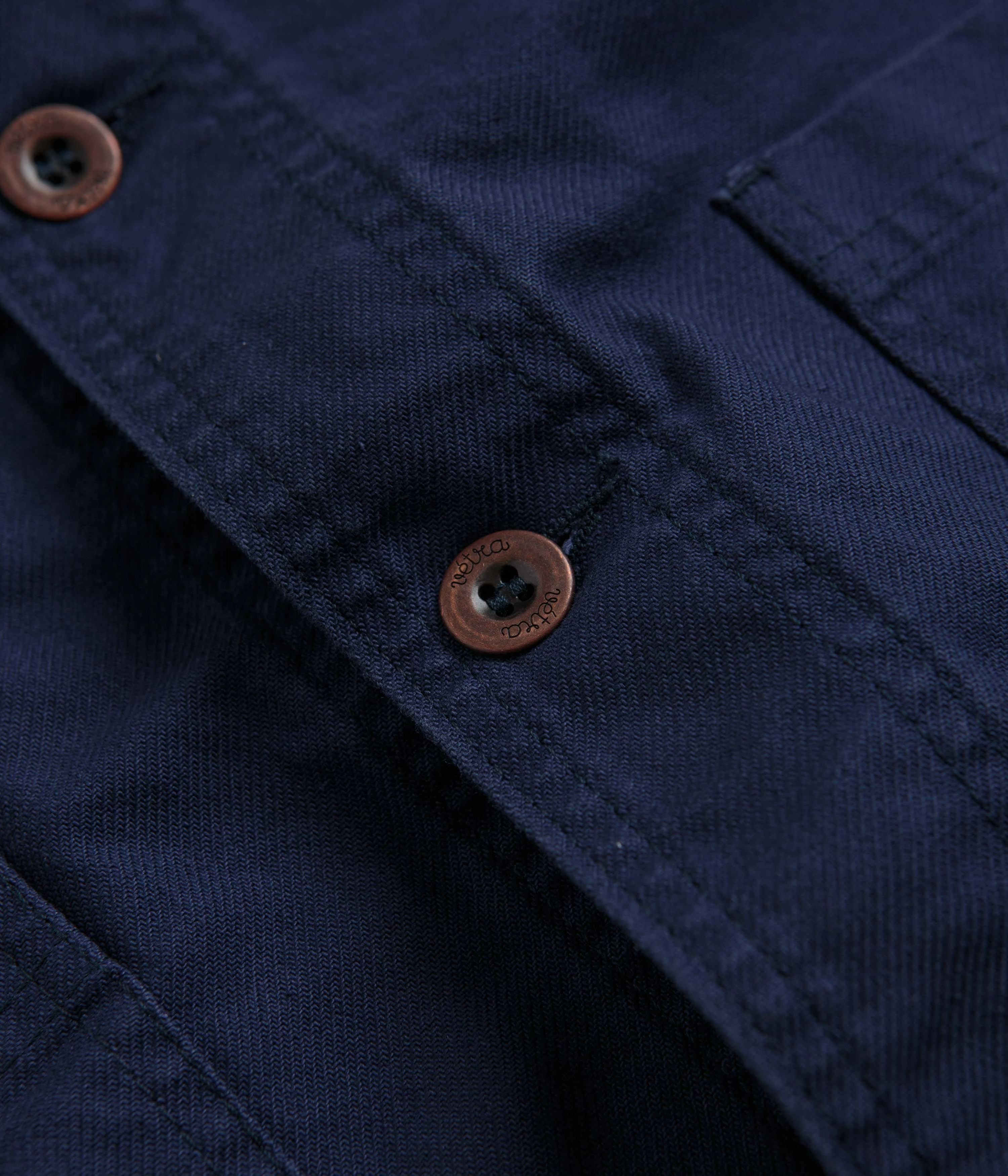 Vetra 5C Organic Workwear Jacket - Navy Attention