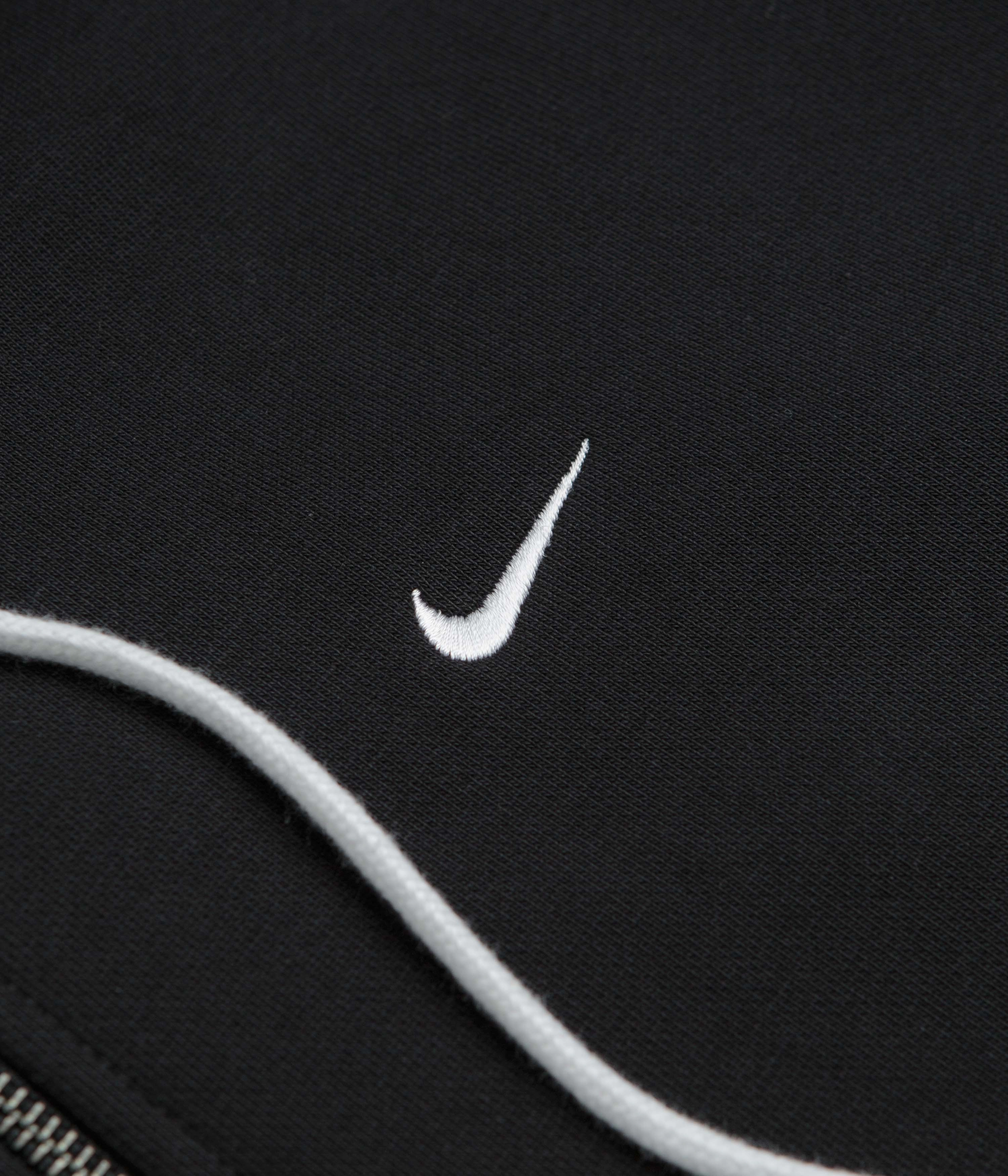 Nike Solo Swoosh Full Zip Hoodie - Black / White Comfortable clothing
