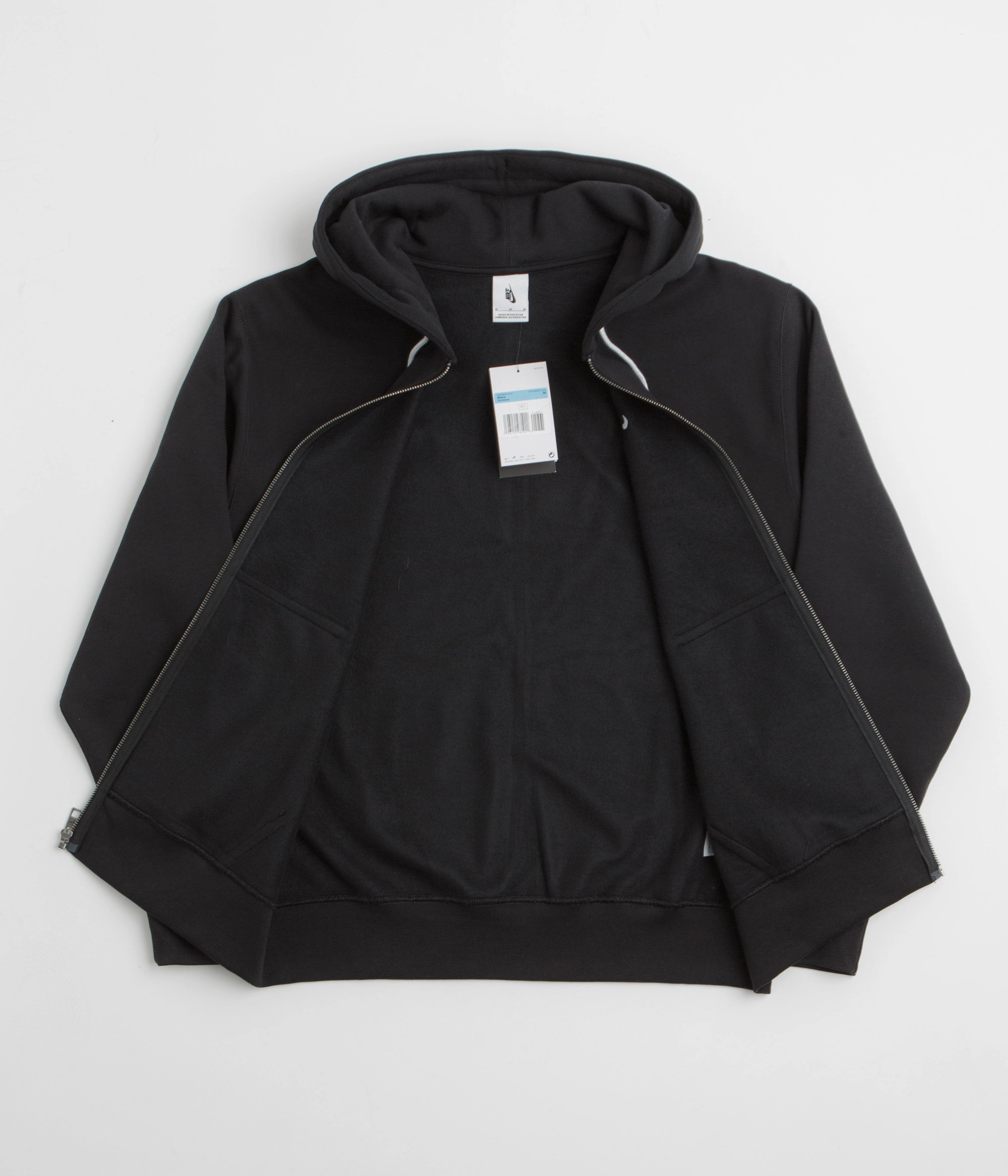 Nike Solo Swoosh Full Zip Hoodie - Black / White swimming cover-up