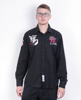 Stretch Fit Technology La Martina Mens 2XL Casual Shirt Black Cotton Polo Society XXL