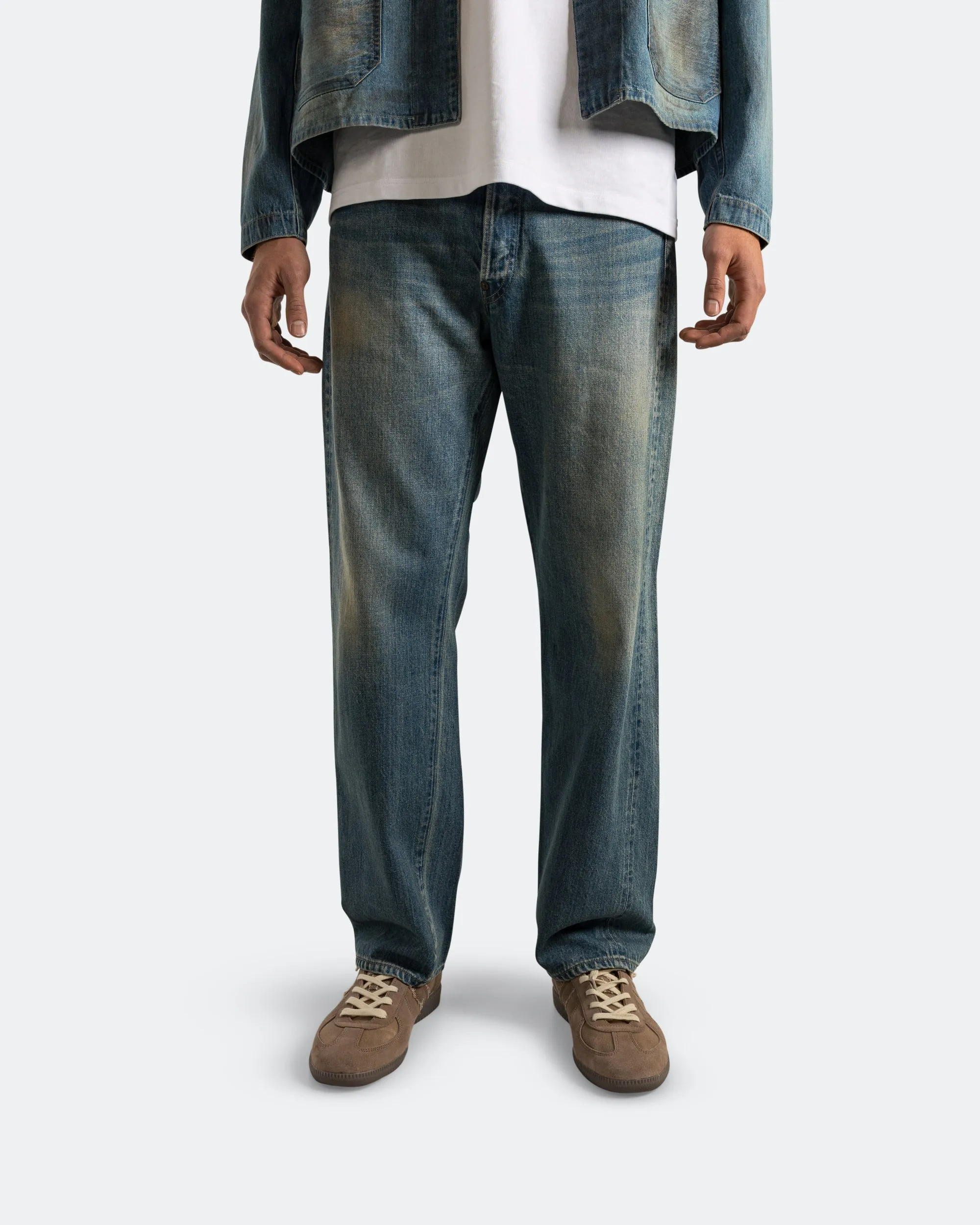 No.2 Washed Denim Pants - Indigo Sustainable Beach Day Year Rounder