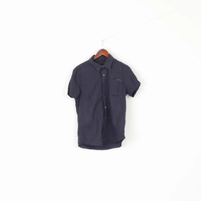 mix and match Calvin Klein Jeans Men S Casual Shirt Navy 100% Linen Summper Pocket Top