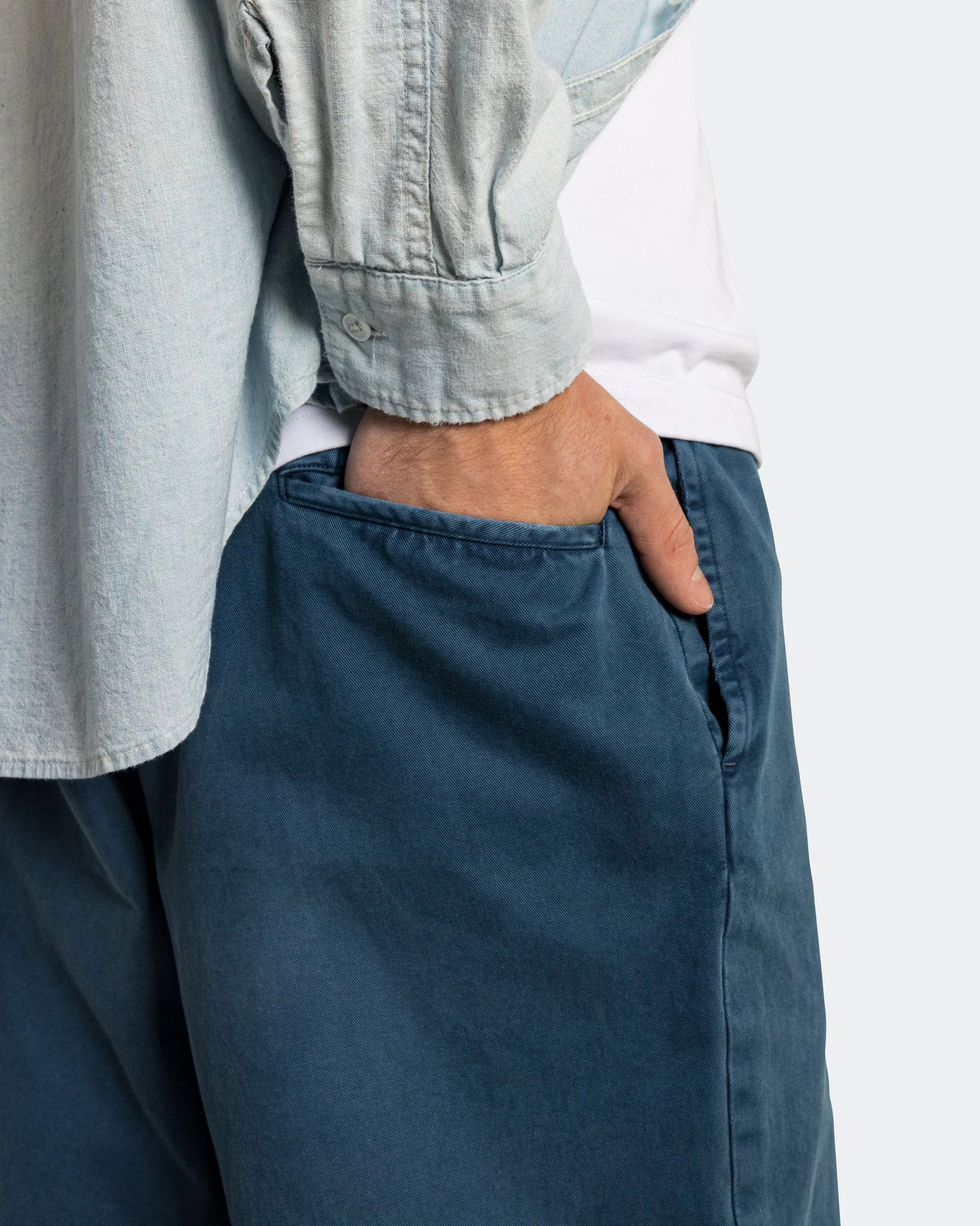 WindproofLayer Travel-Ready Vintage Work Pants - Blue