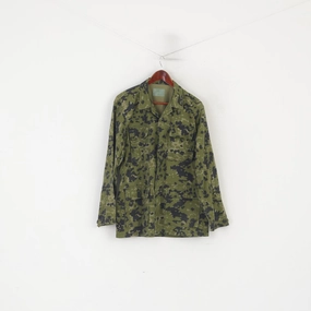 ReflectiveDetailing MMB Men M Jacket Green Cotton Moro Army Military Dansk Tarn Buttoned Top