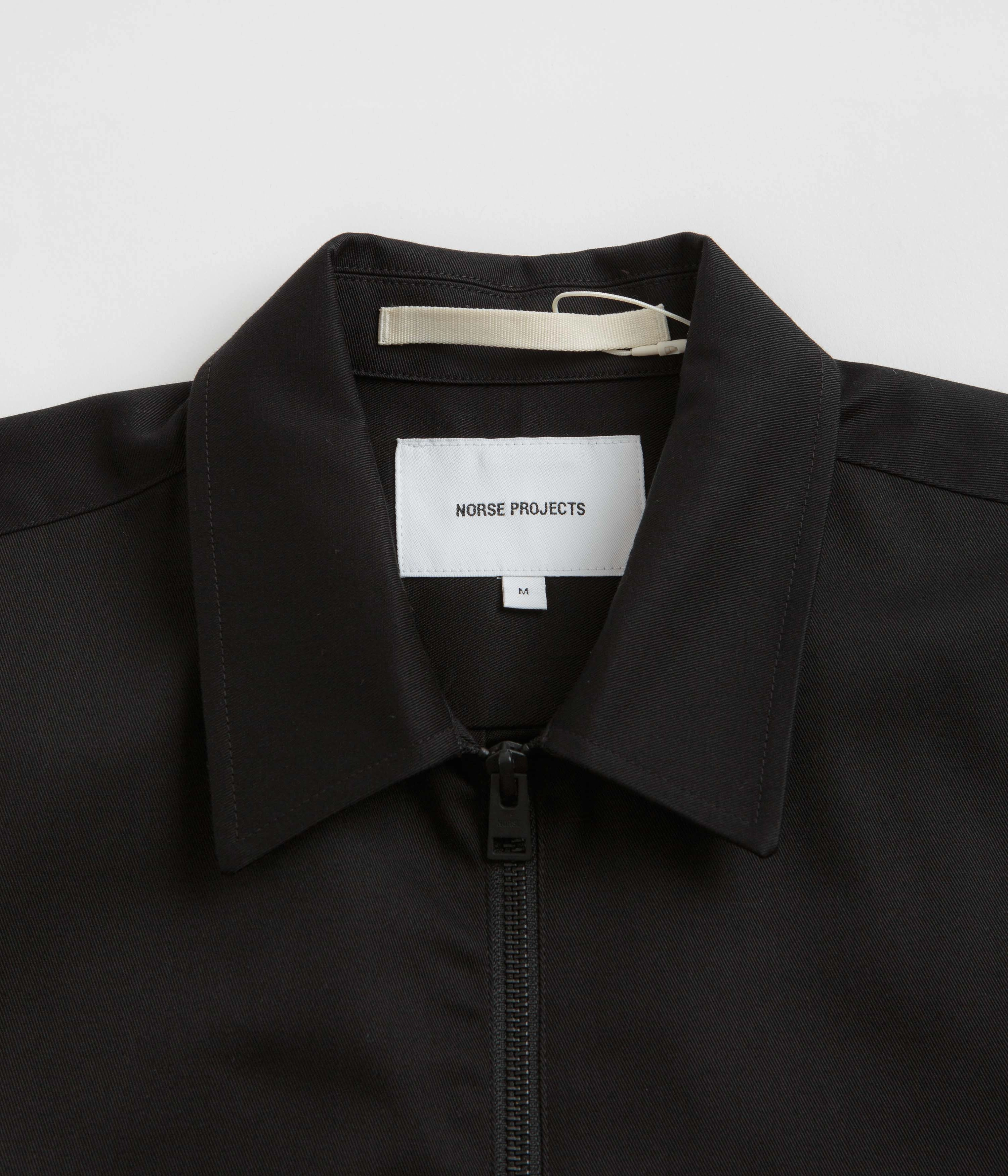 Cherish Mother's Day Norse Projects Ulrik Gabardine Zipped Overshirt - Black