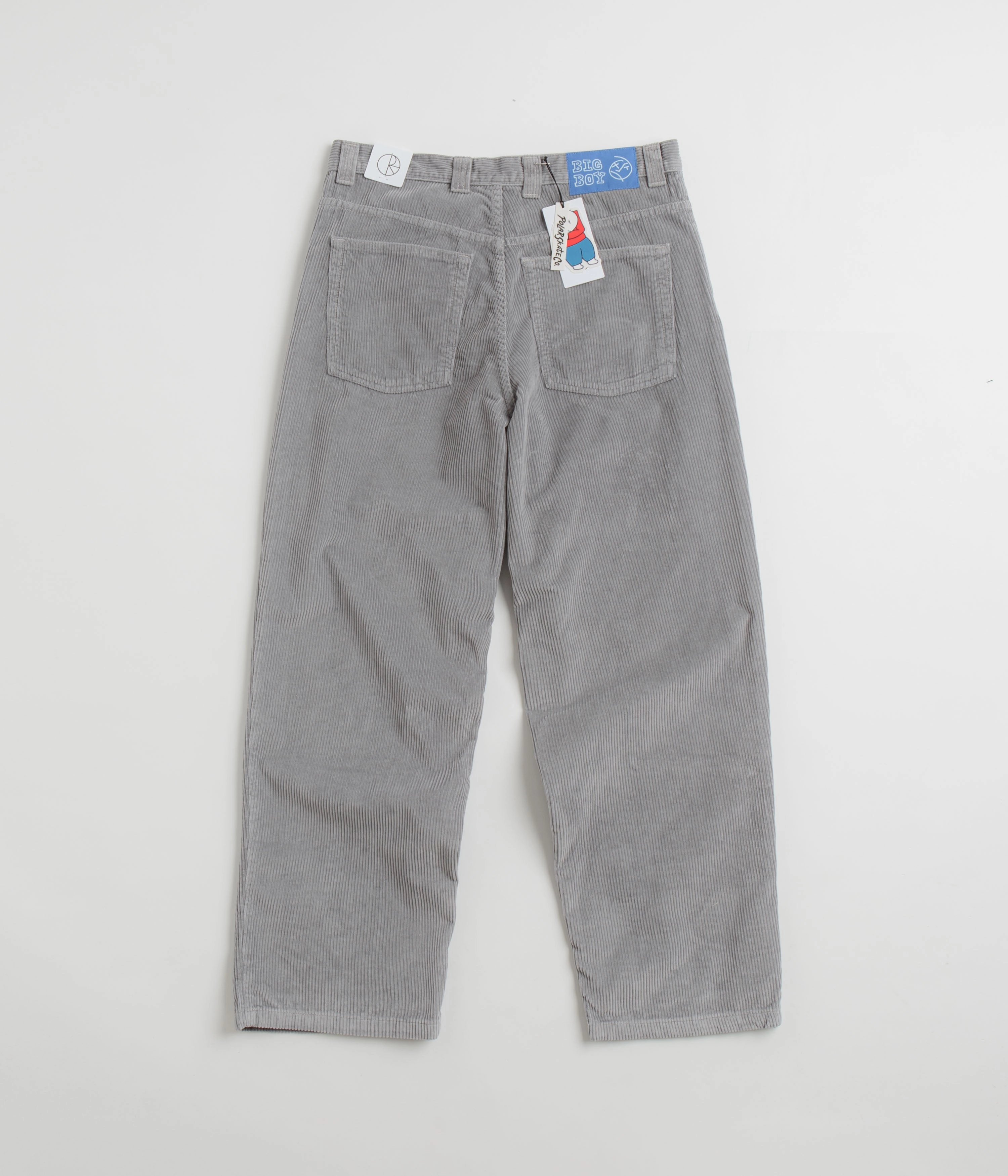 Non Binding Waist Polar Big Boy Cord Pants - Silver
