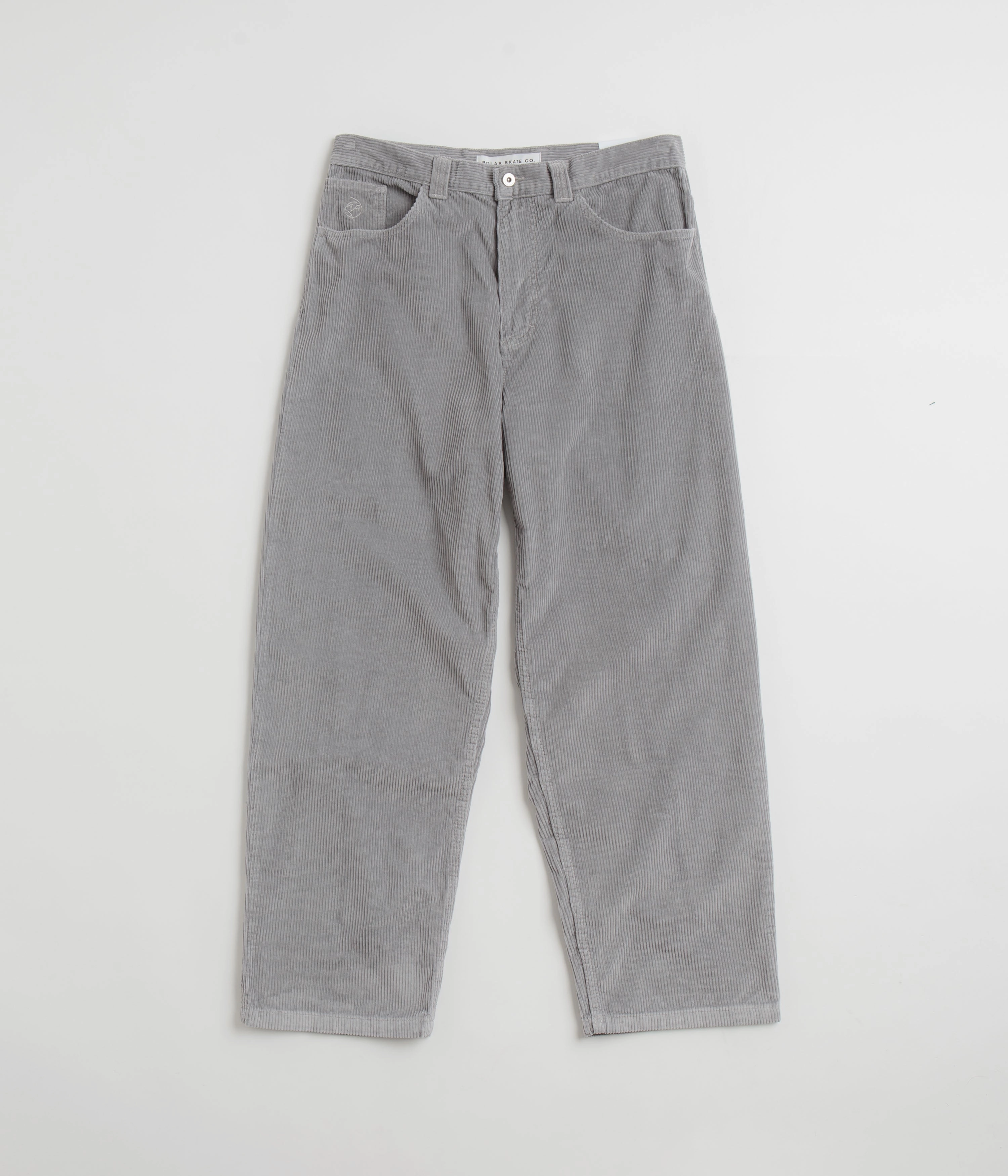 Polar Big Boy Cord Pants - Silver Non Iron Technology HypoallergenicFabric