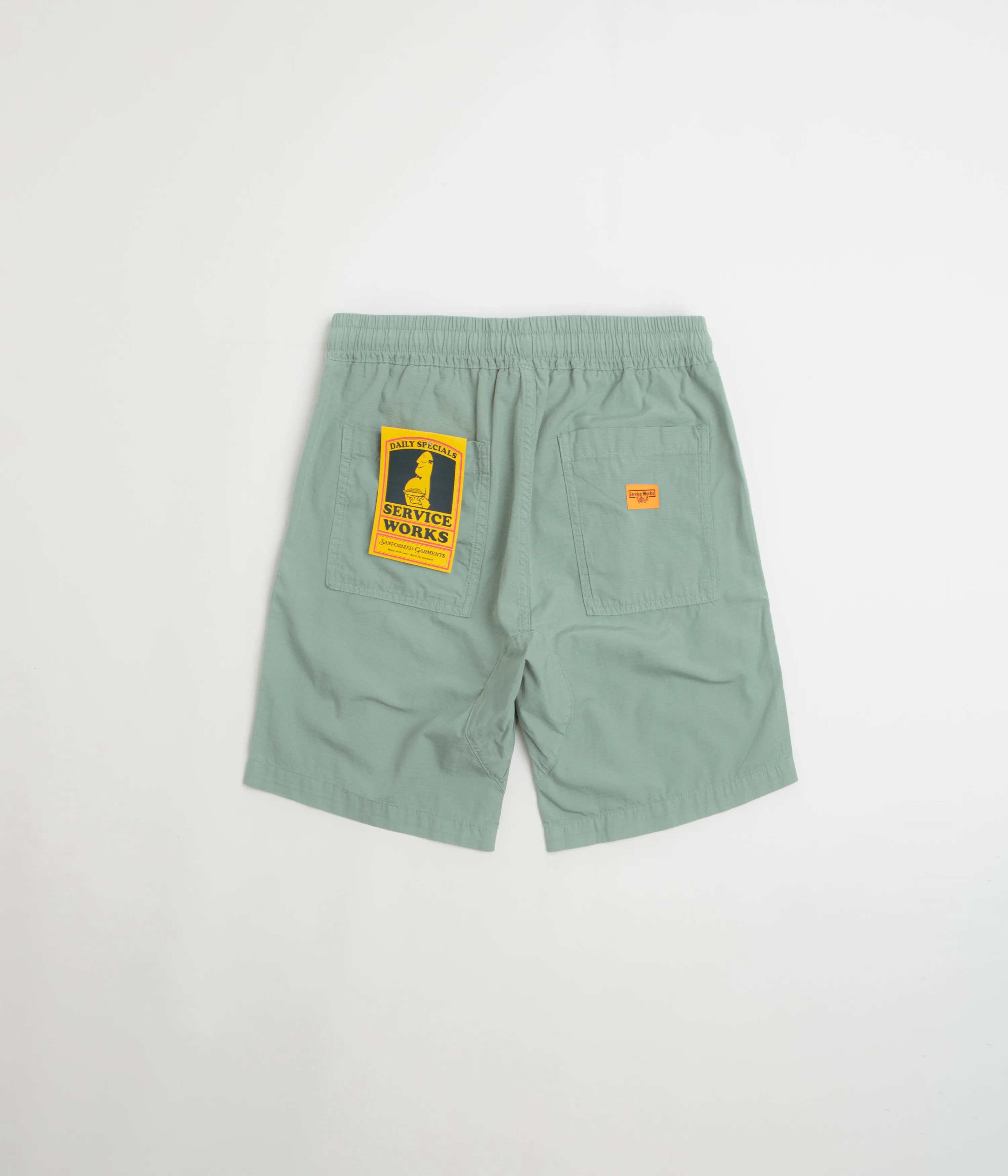 Anti Chafe Seamless Service Works Ripstop Chef Shorts - Sage