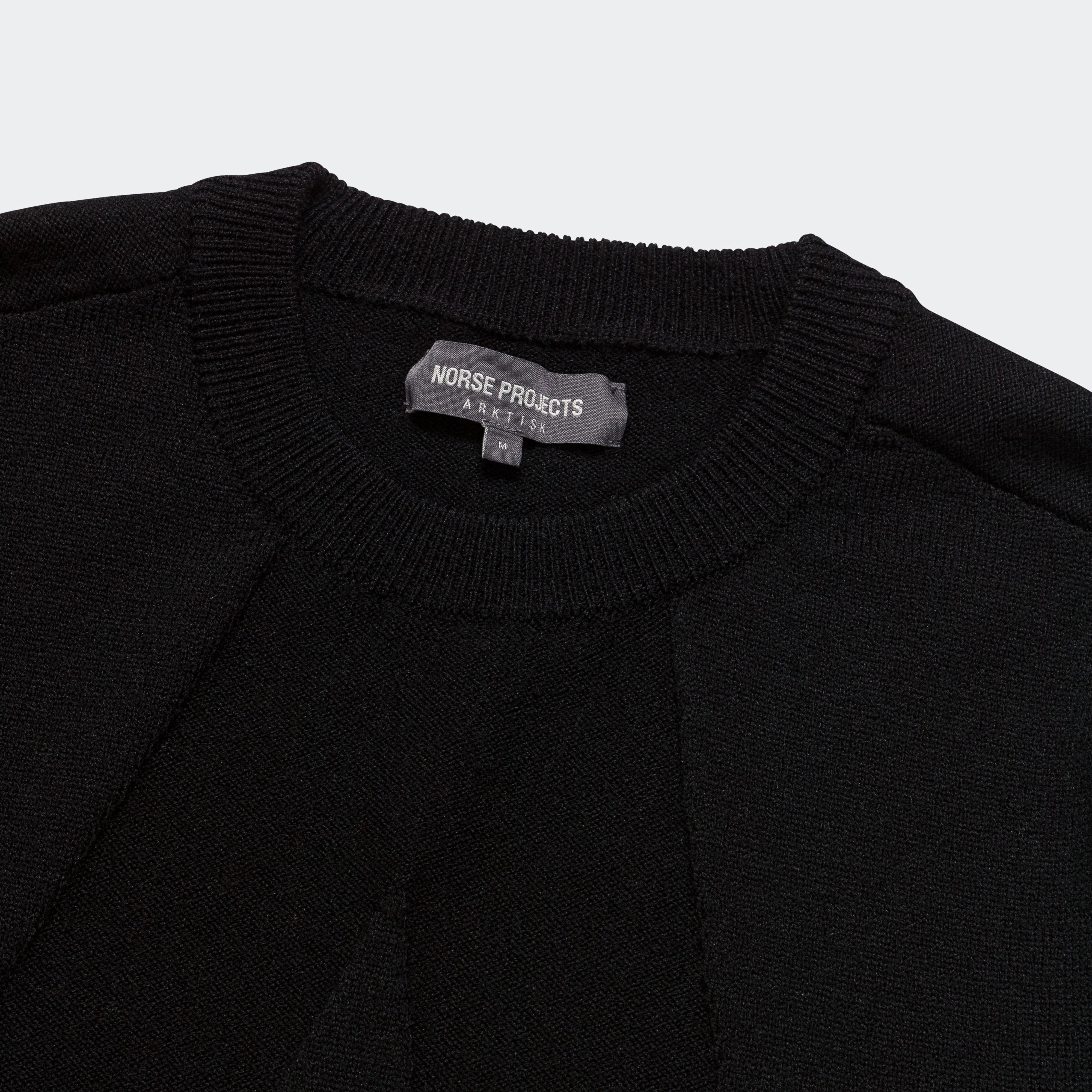 Hybrid Merino Monogram - Black Loop Back Finish OdorResistant Finish