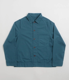 Zippered Pockets Service Works Ripstop FOH Jacket - Ocean